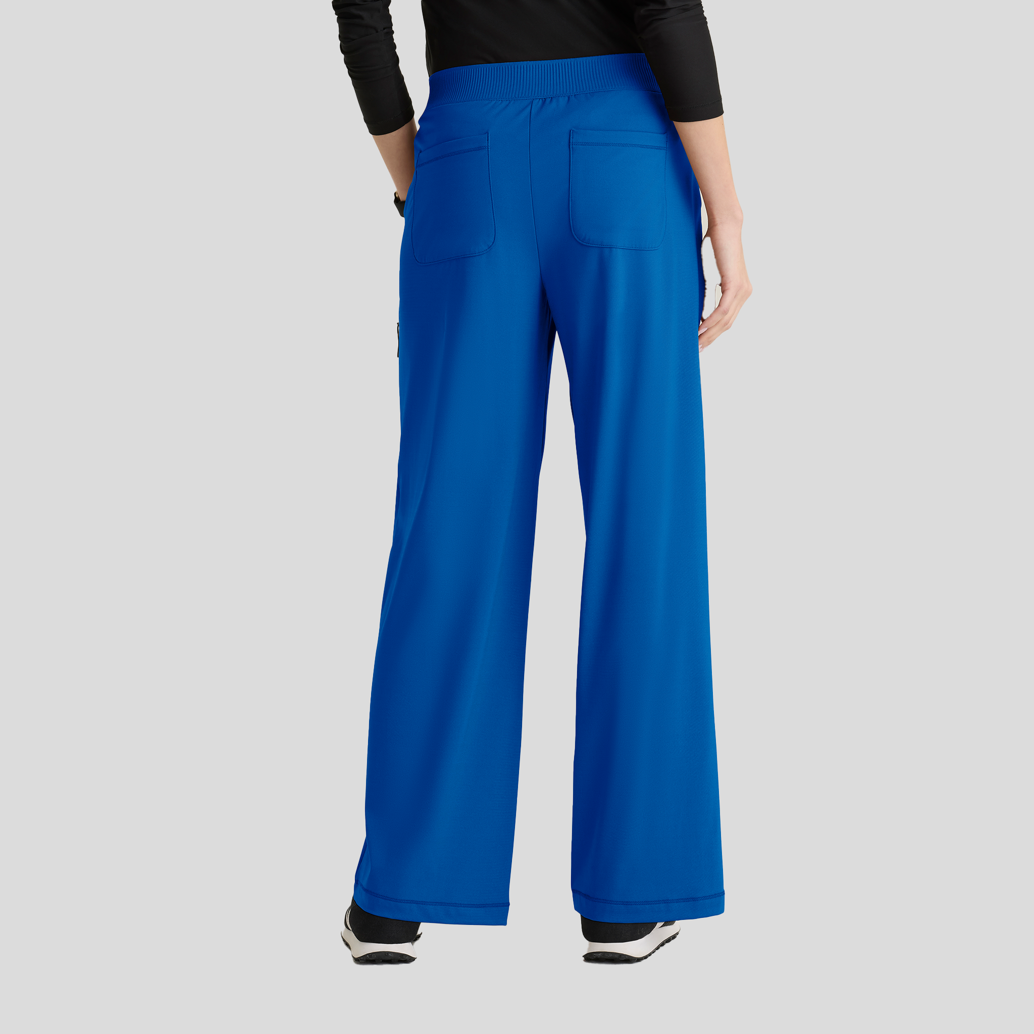 Crystal 7-Pocket Elastic Waistband Wide Leg Pant | Royal