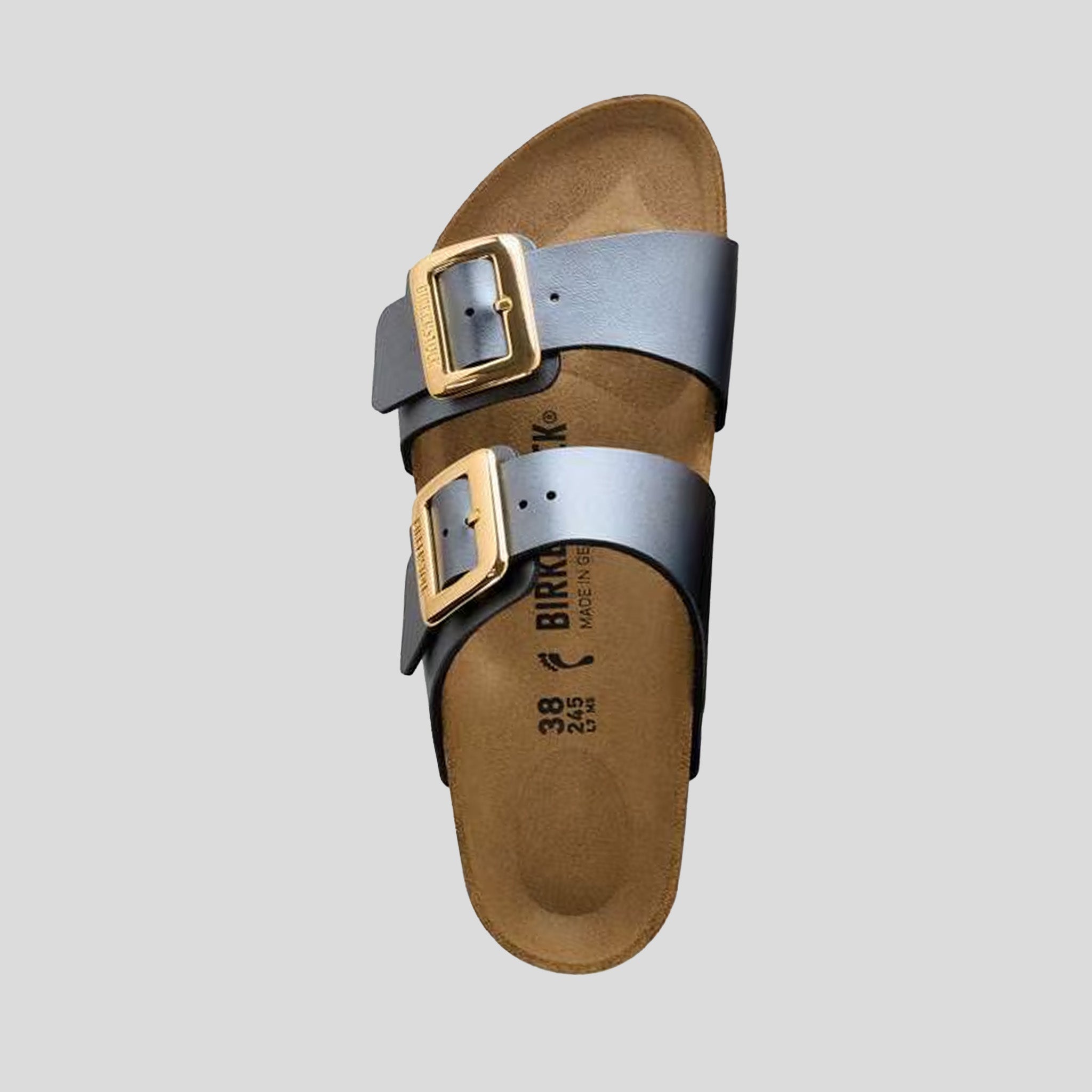 Sydney Luxe Buckle Birko-Flor | Metallic Black