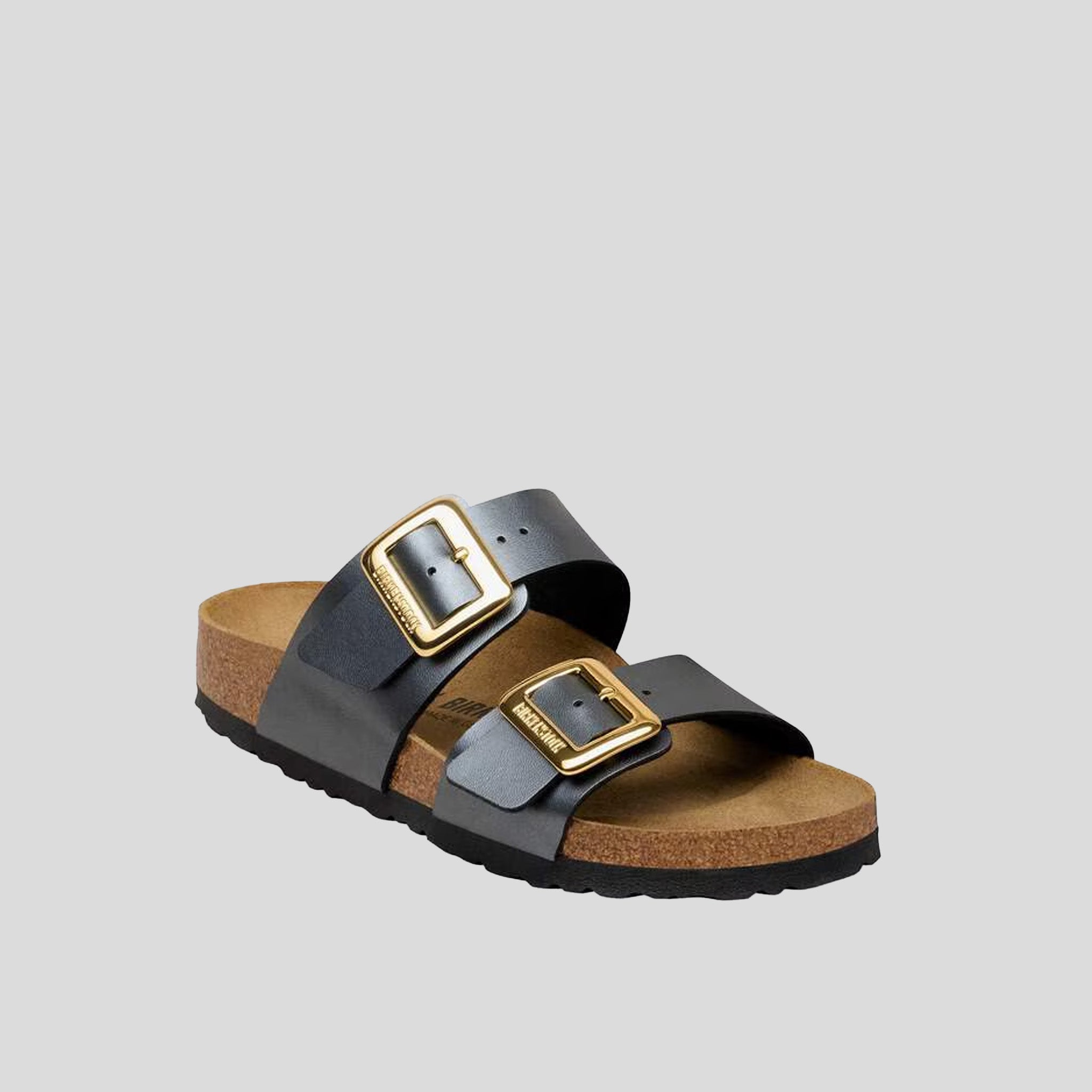 Sydney Luxe Buckle Birko-Flor | Metallic Black