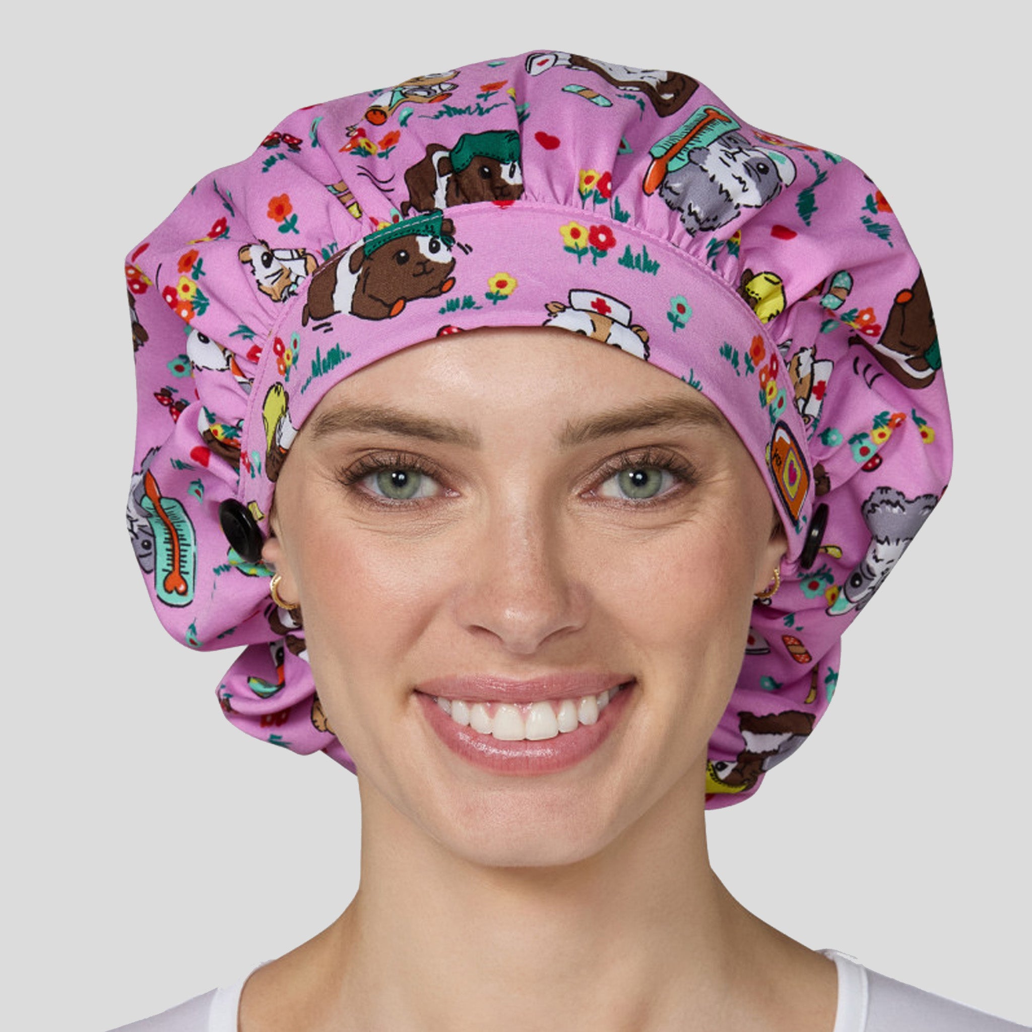 Hamsters Bouffant Scrub Cap