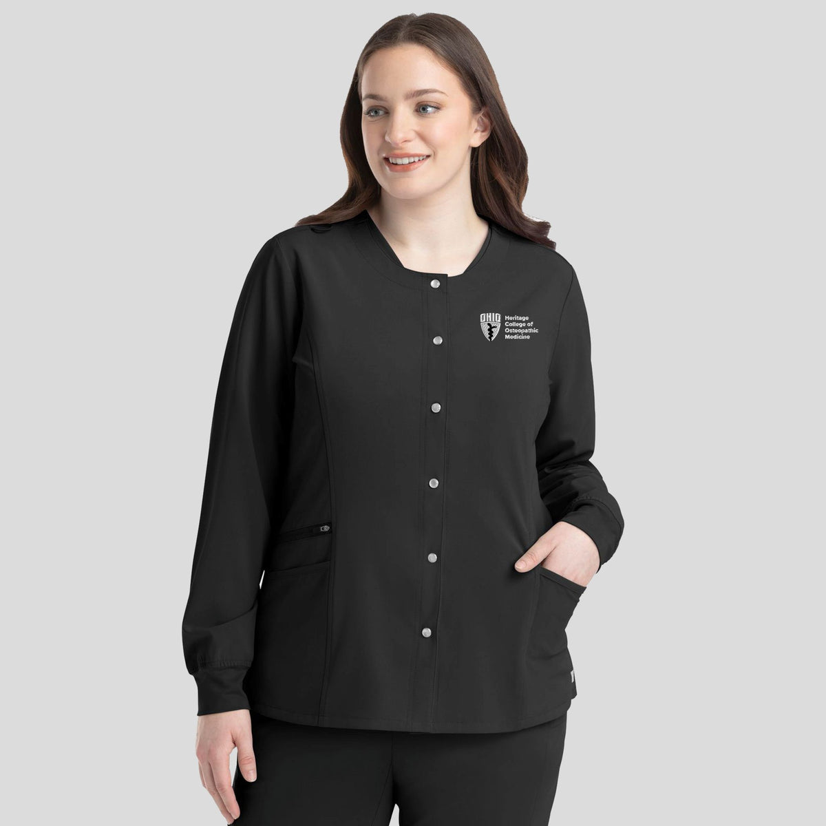 Ohio University Womenβs Snap Jacket | Black