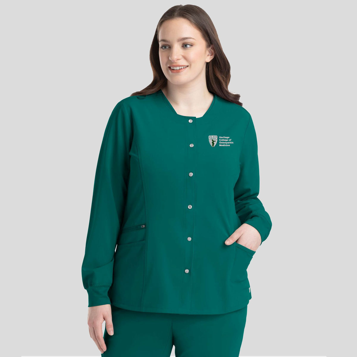Ohio University Womenβs Snap Jacket | Hunter