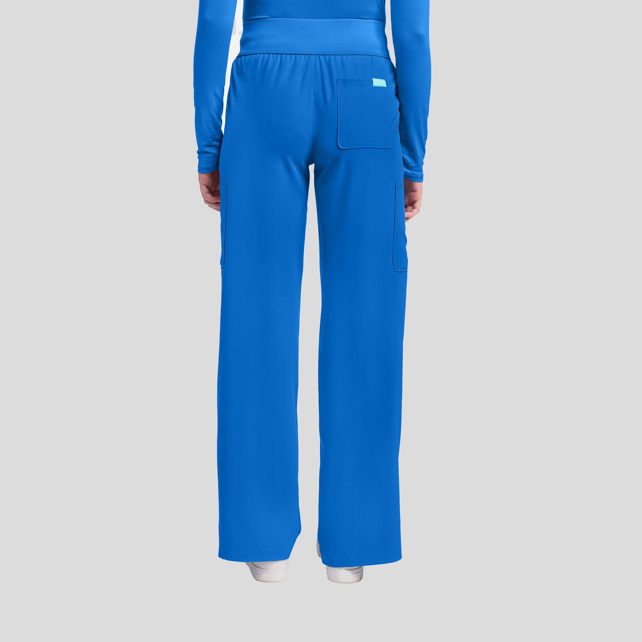5-Pocket Ruched Wide Leg Scrub Pant | Royal