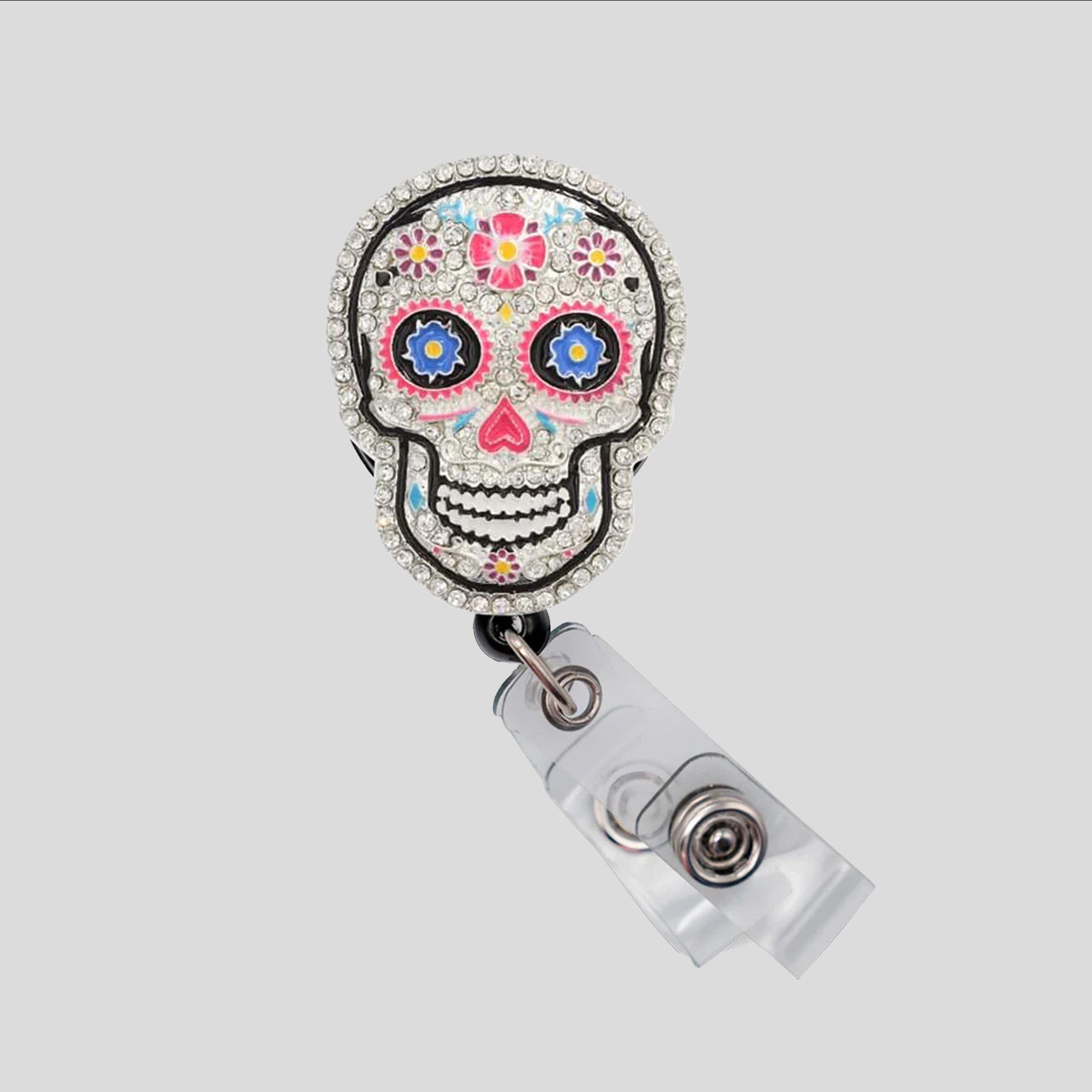 Sparkle & Shine Skull Badge Reel