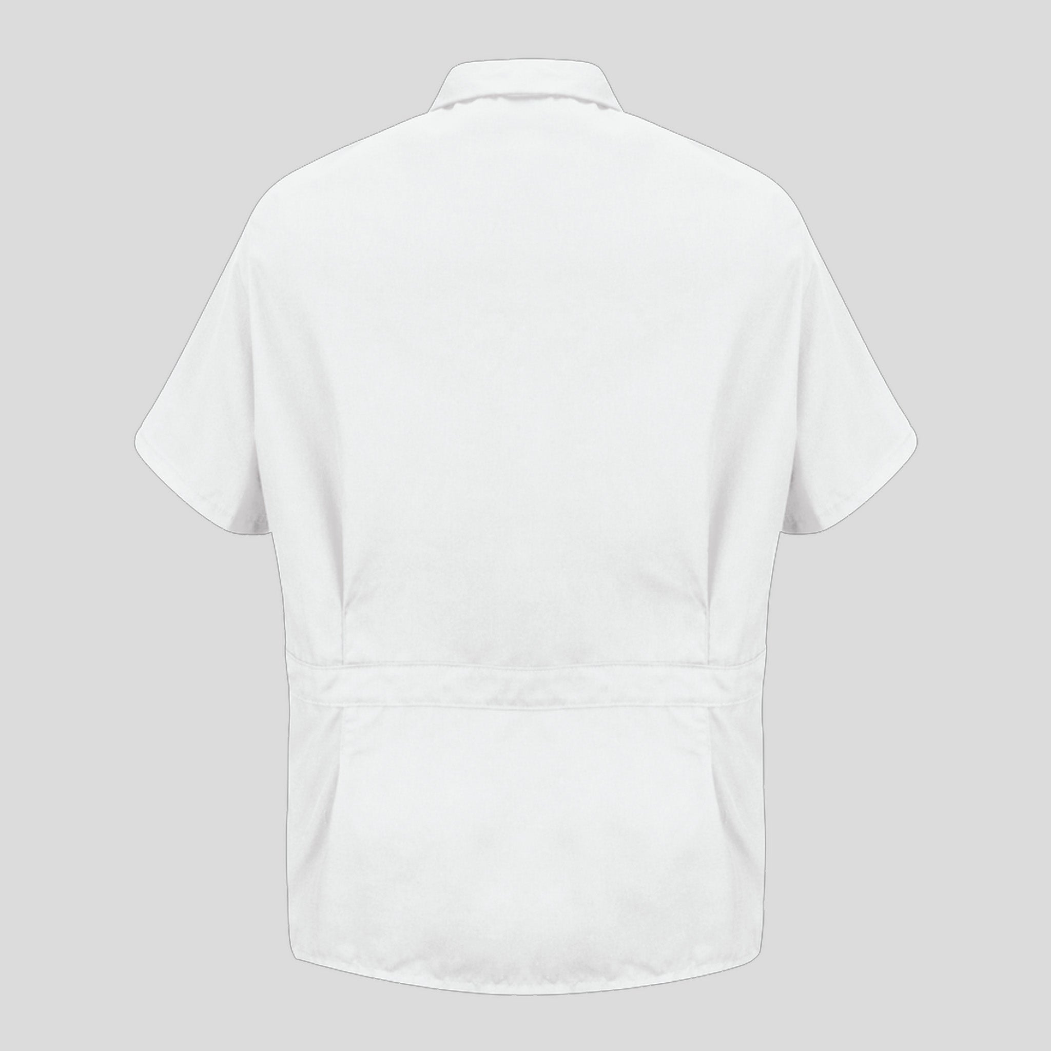 Men's Zip-front Smock | White