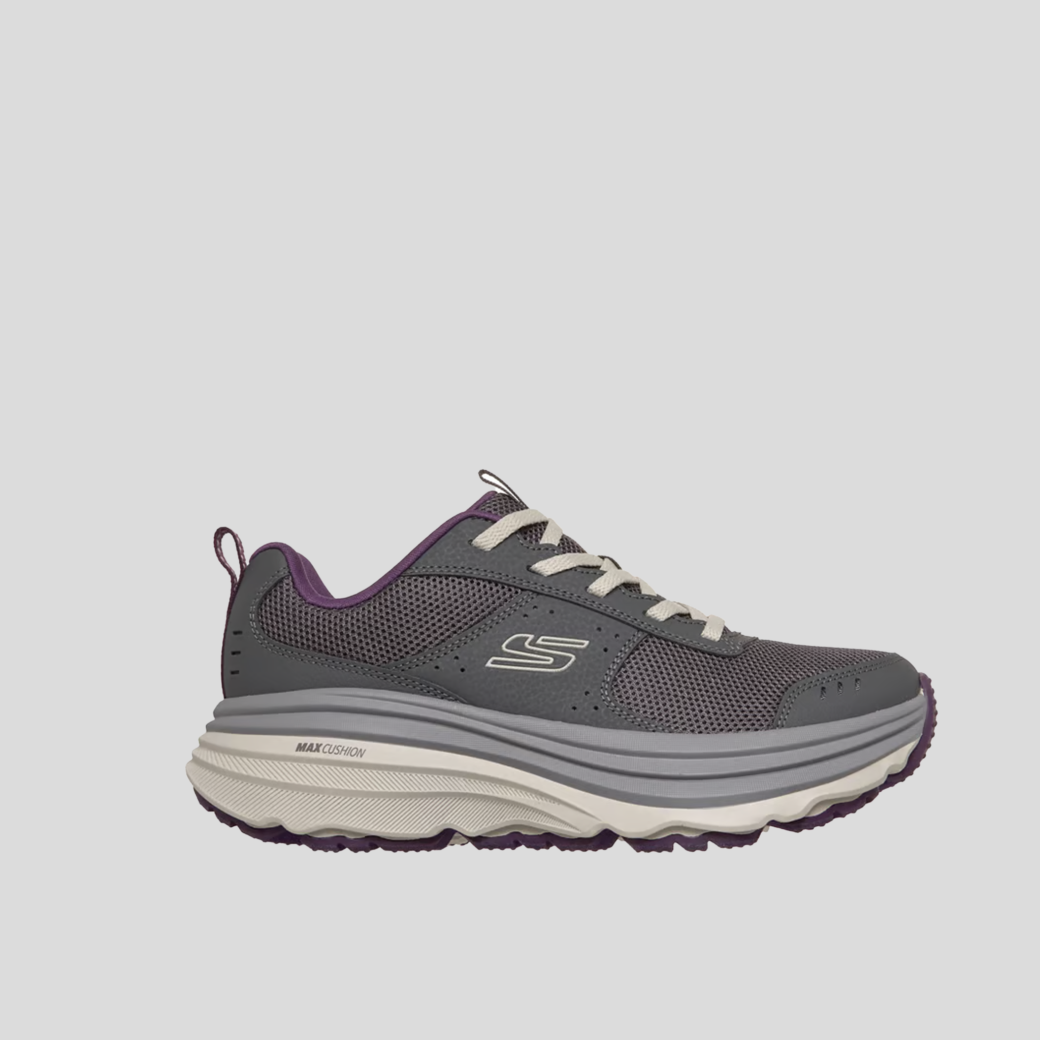 Relaxed Fit: Max Cushioning Zirrus - Cobble Stone | Grey/Purple