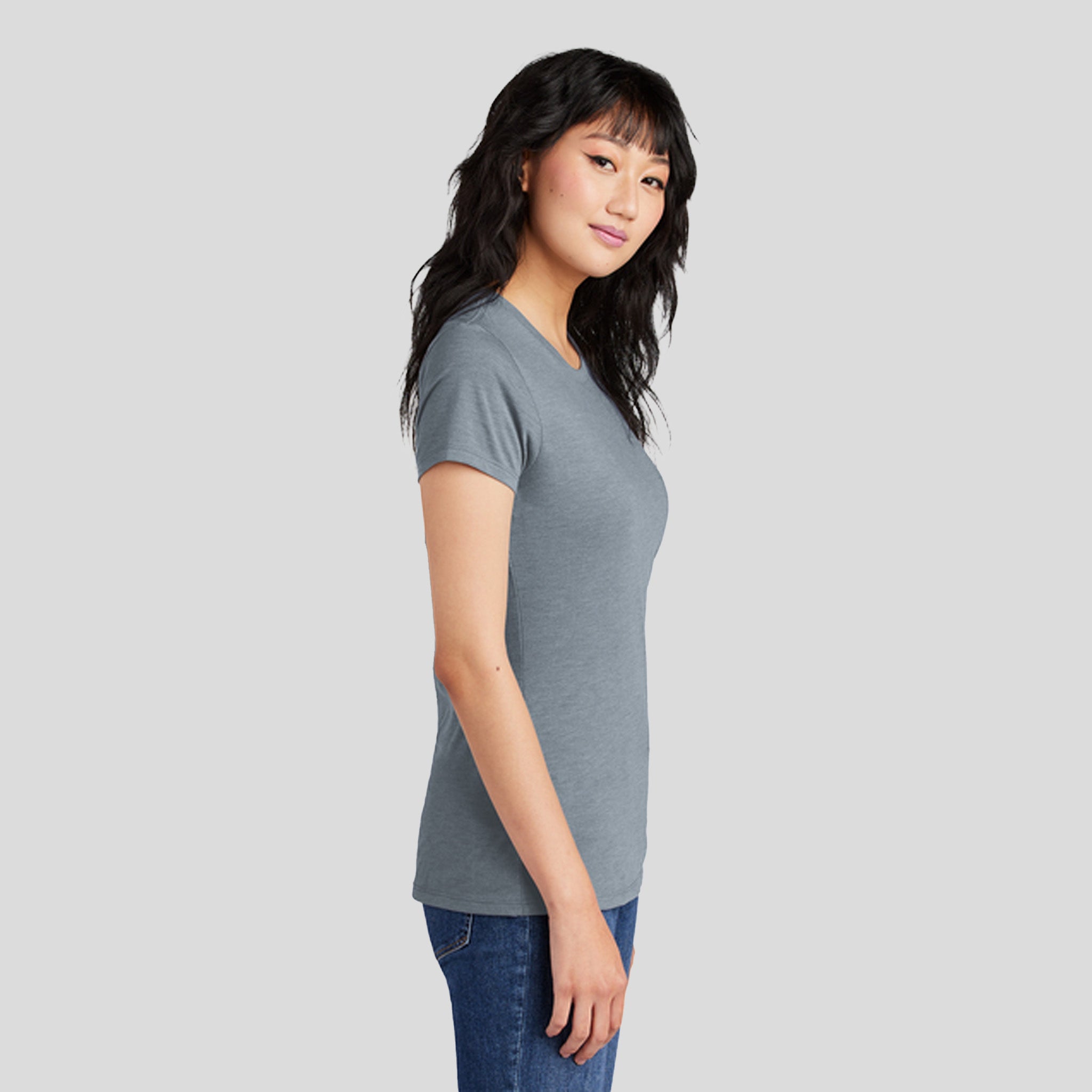 Womenโs Perfect Triยฎ Tee | Flint Blue Heather