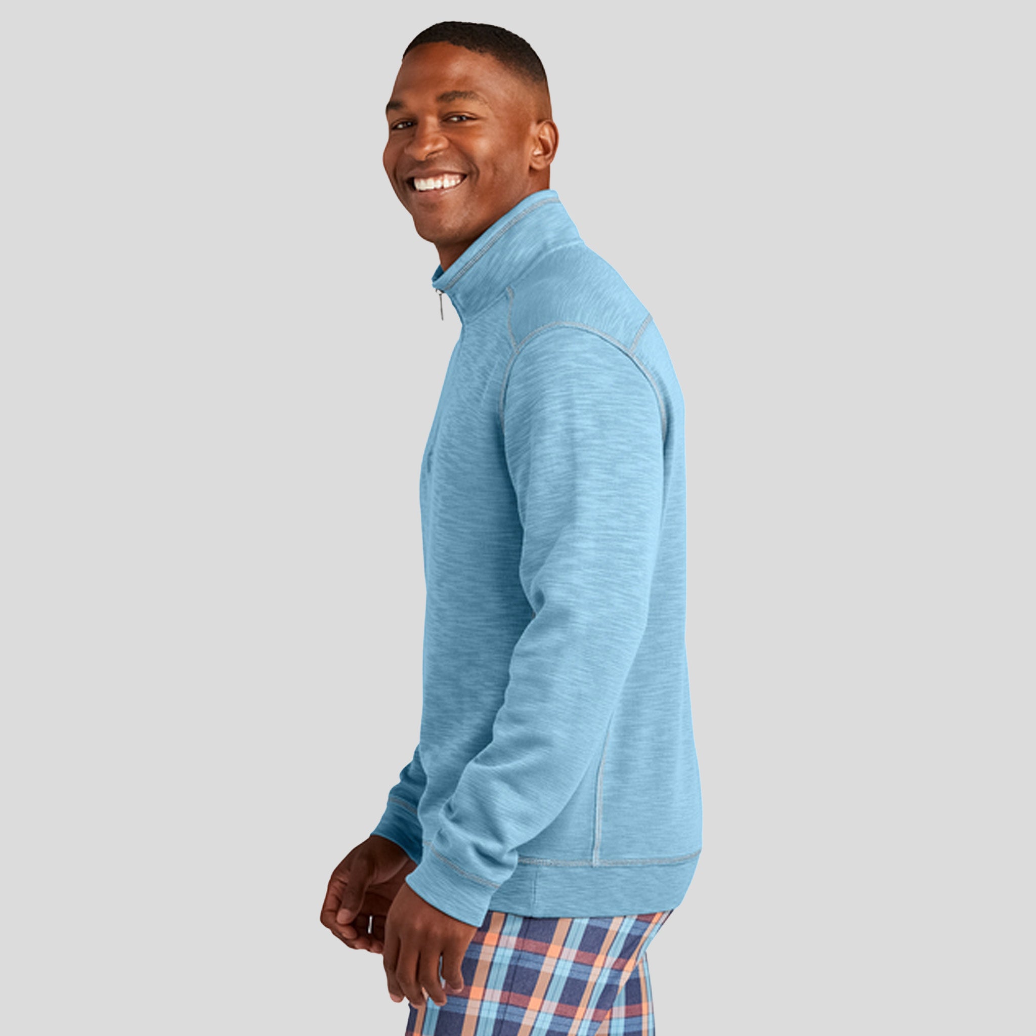 Men's Tobago Bay 1/2-Zip | Light Sky Blue