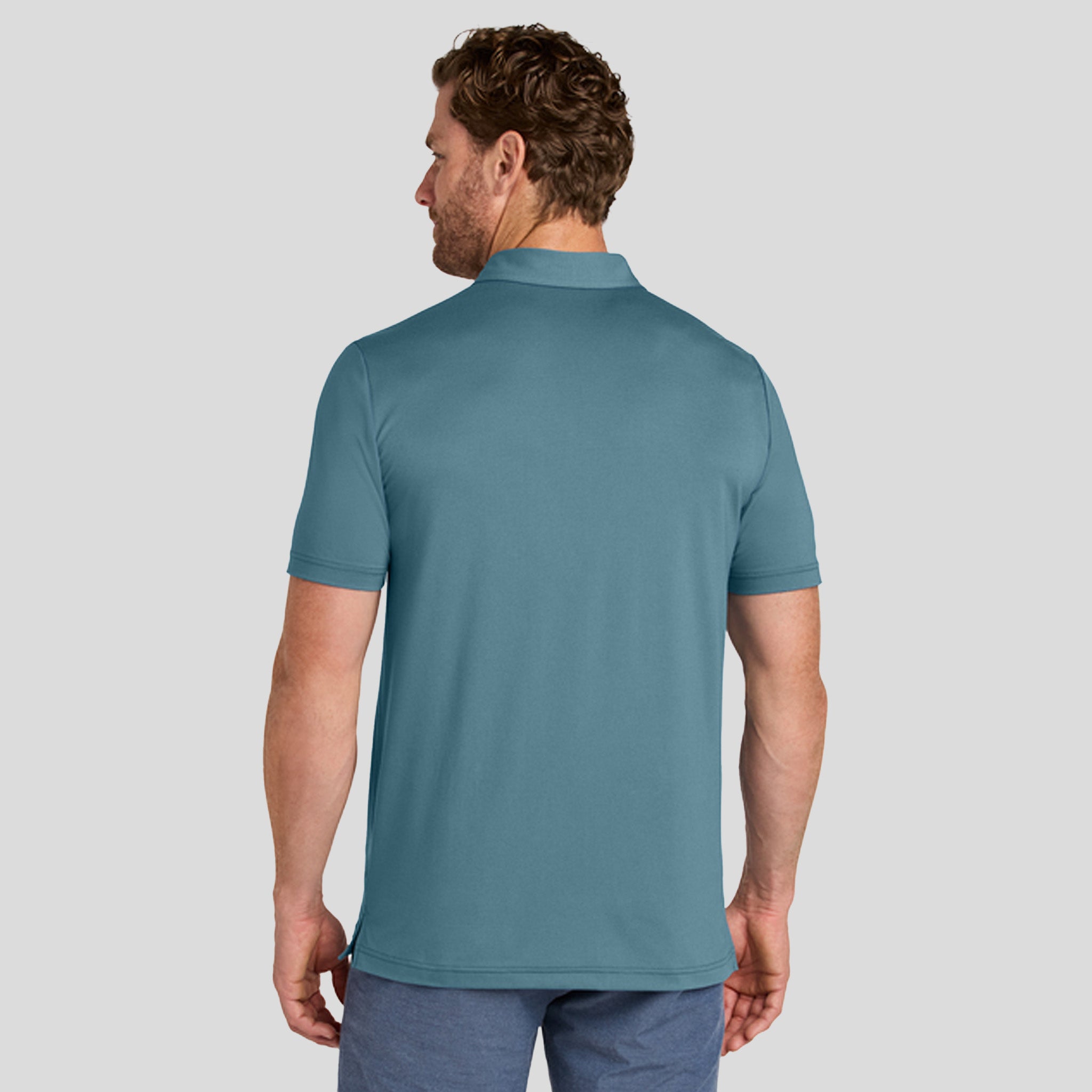 Glenview Stripe Polo | Stellar Blue
