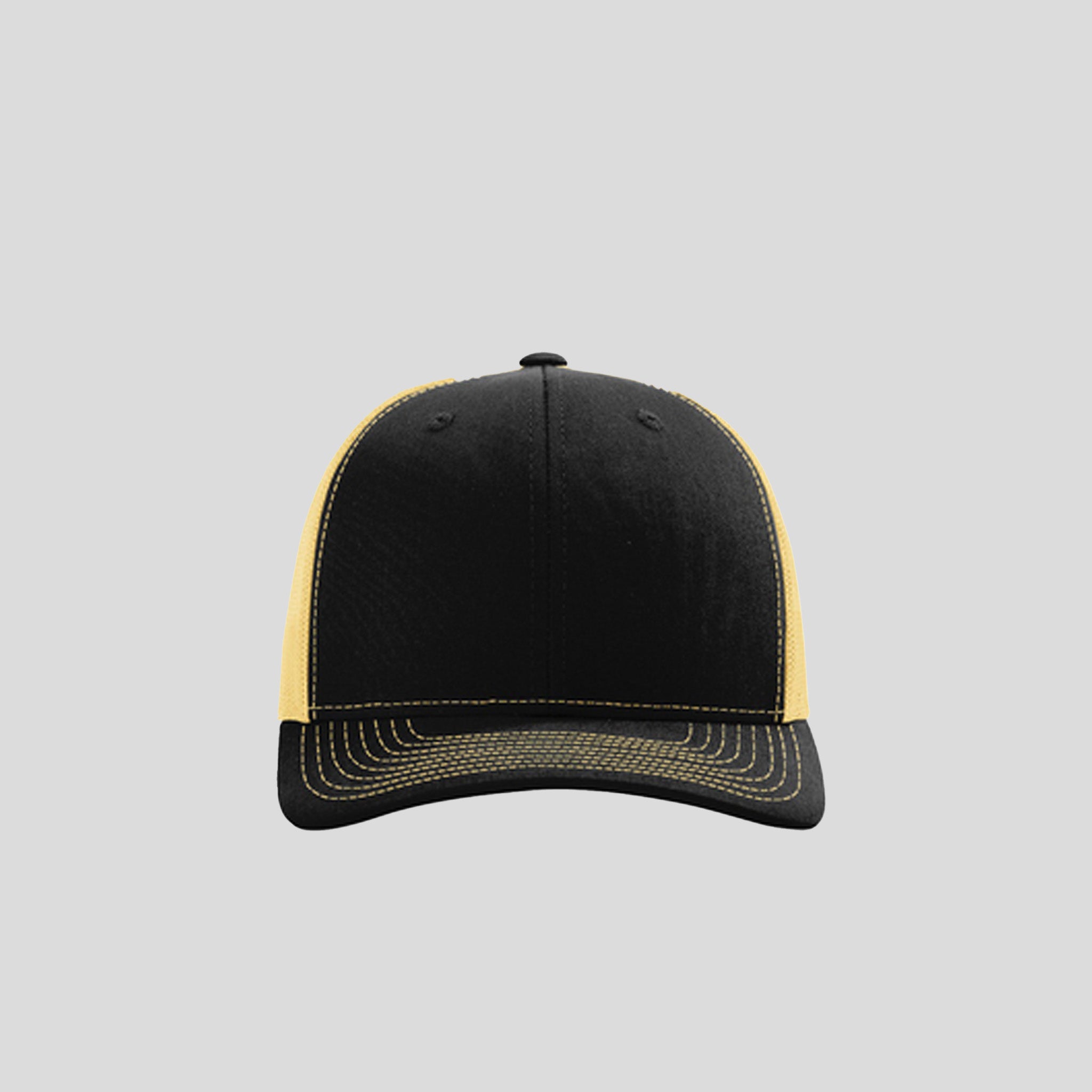 Richardson Trucker Cap | Black/Vegas Gold