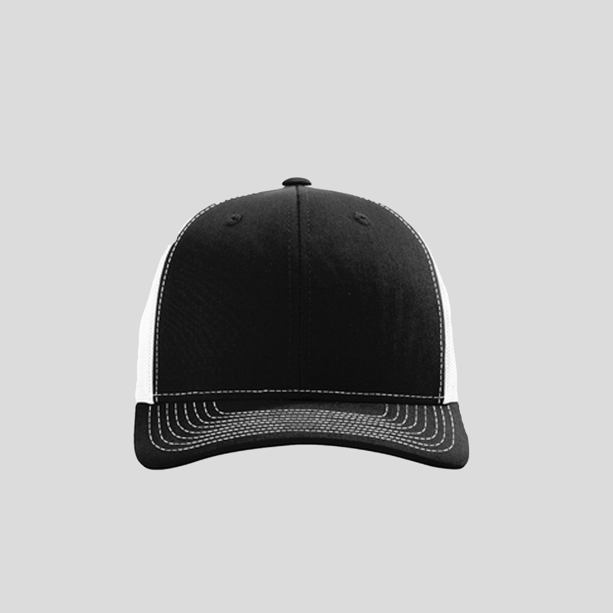 Richardson Trucker Cap | Black/White