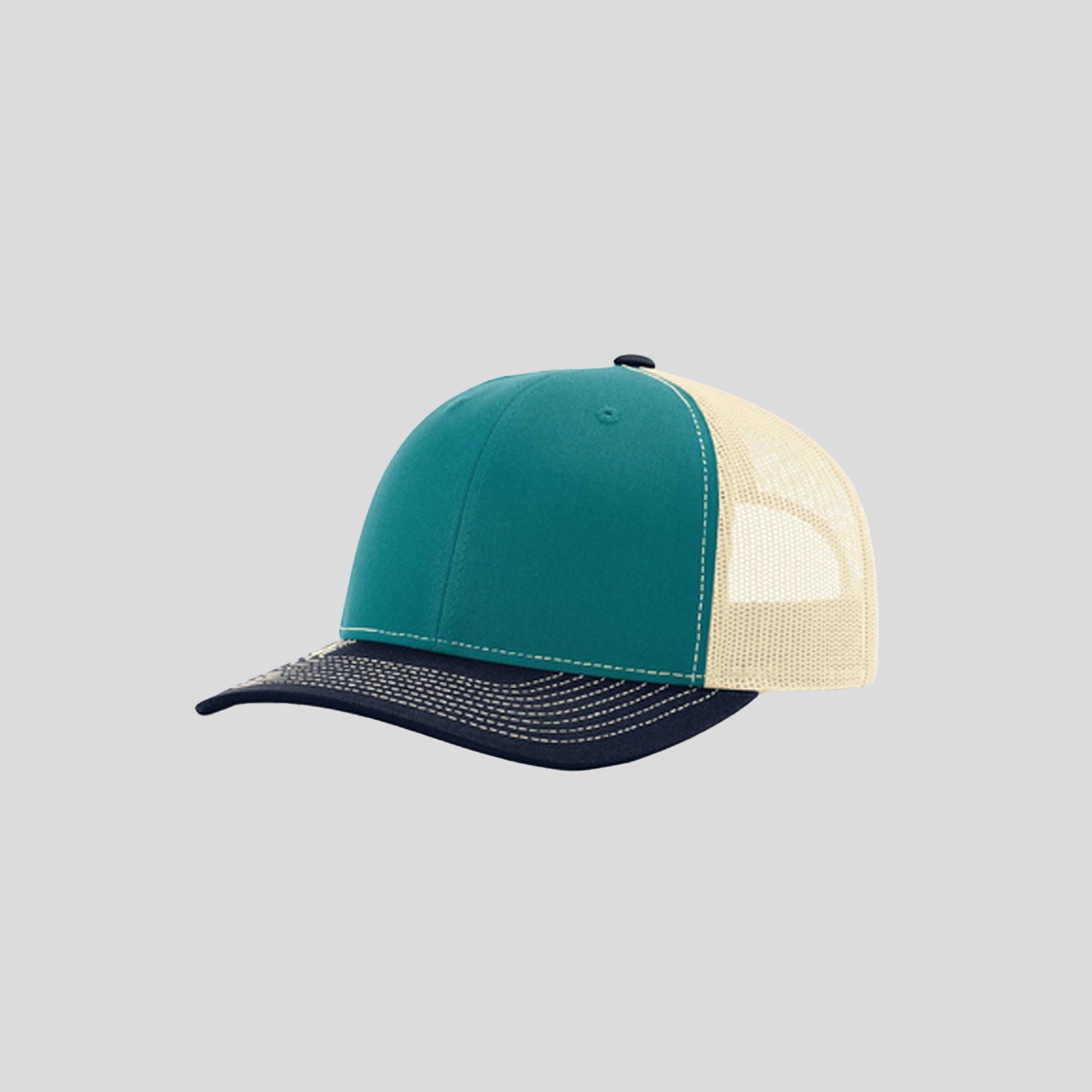 Richardson Trucker Cap | Blue Teal/Birch/Navy