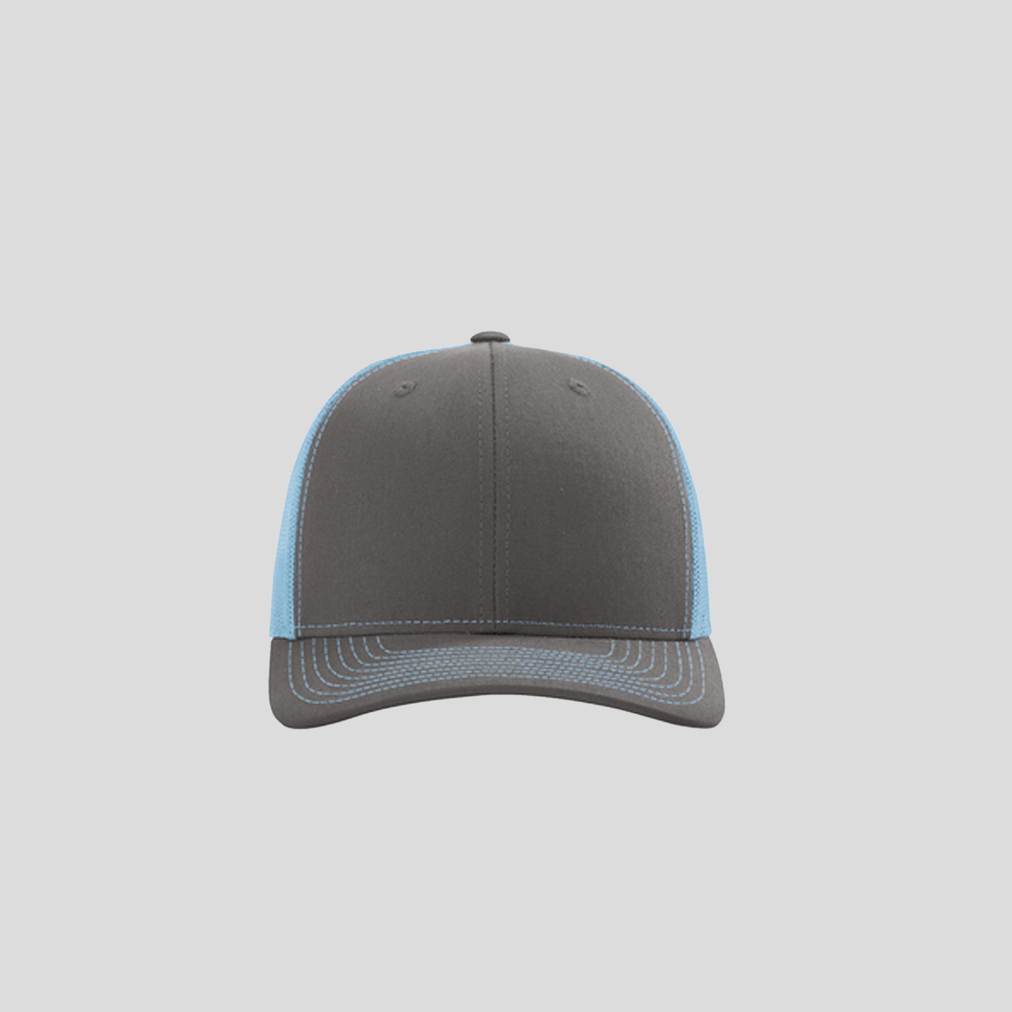 Richardson Trucker Cap | Charcoal/Columbia Blue