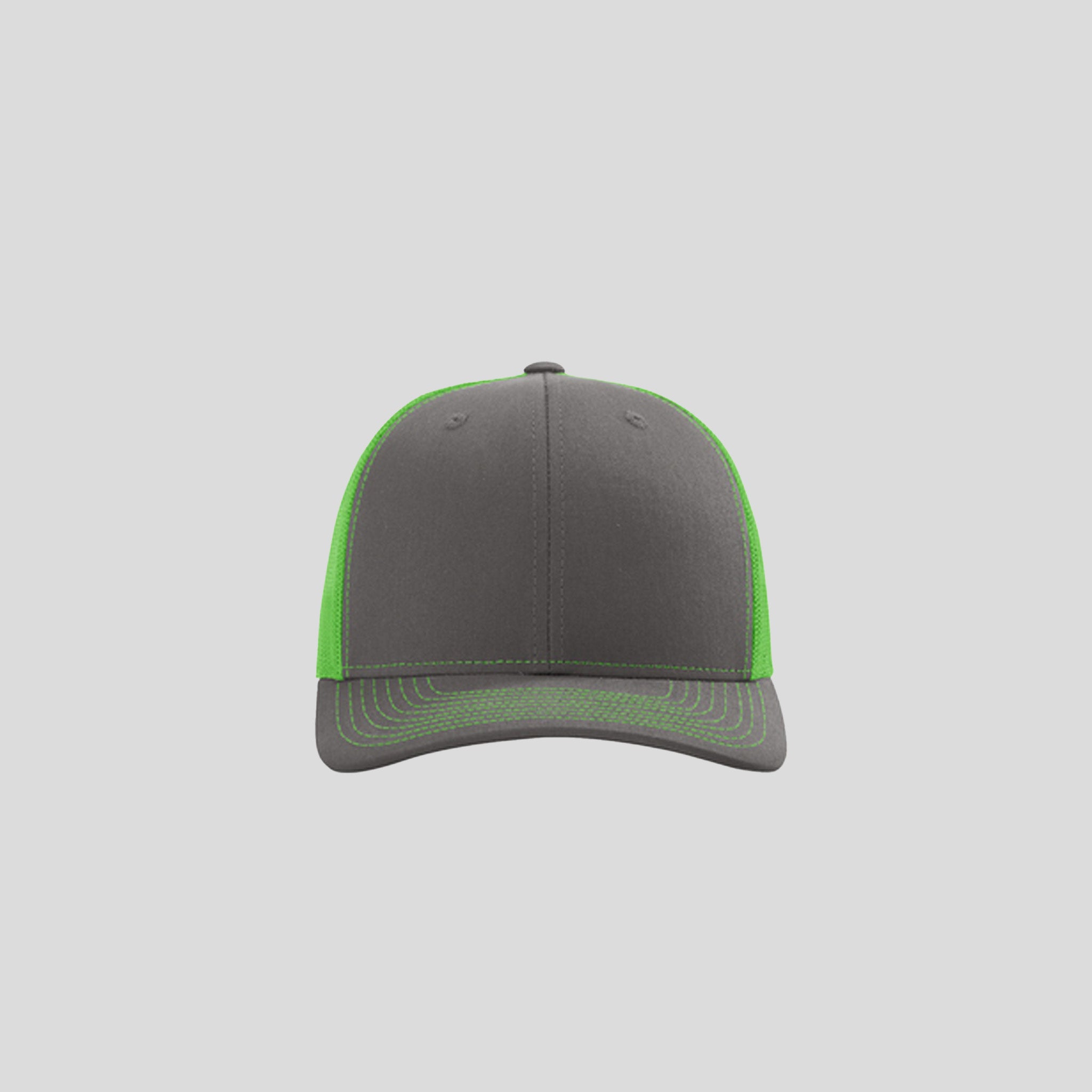 Richardson Trucker Cap | Charcoal/Neon Green