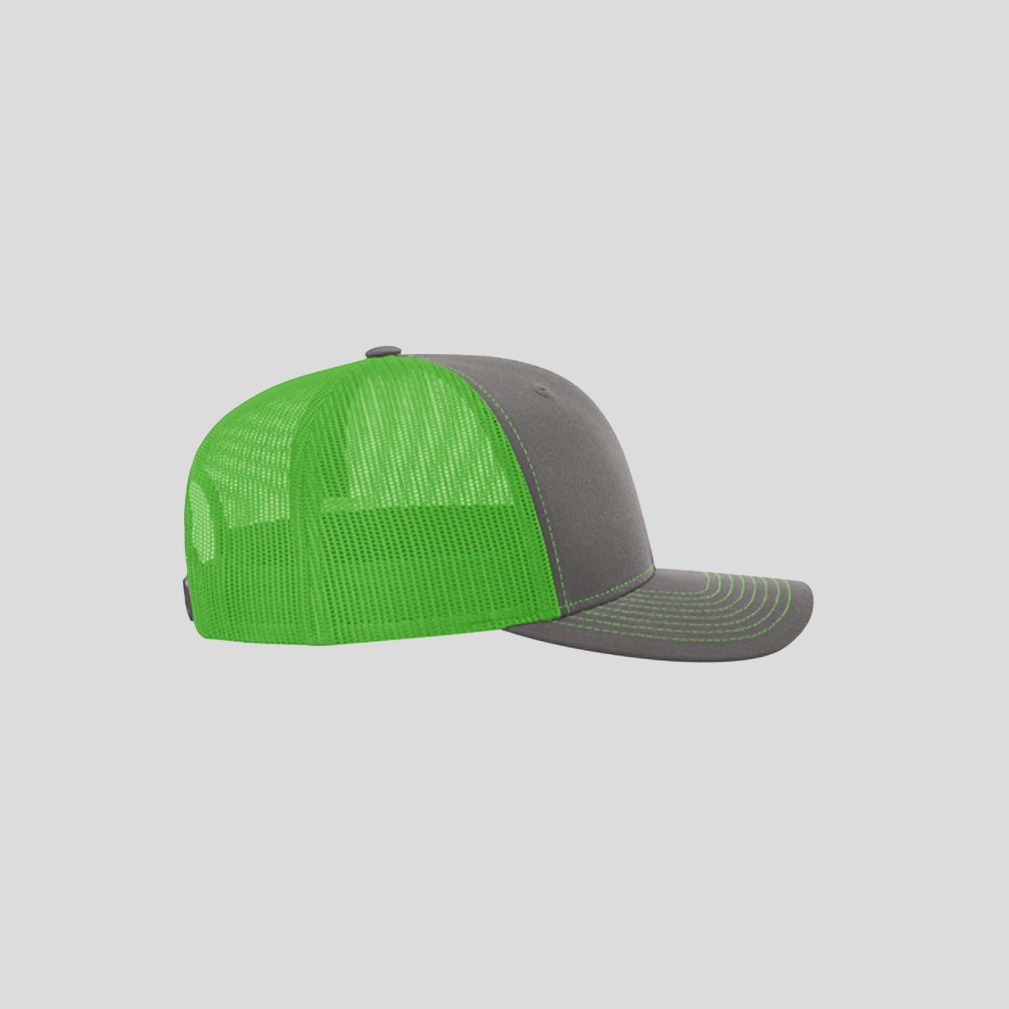 Richardson Trucker Cap | Charcoal/Neon Green