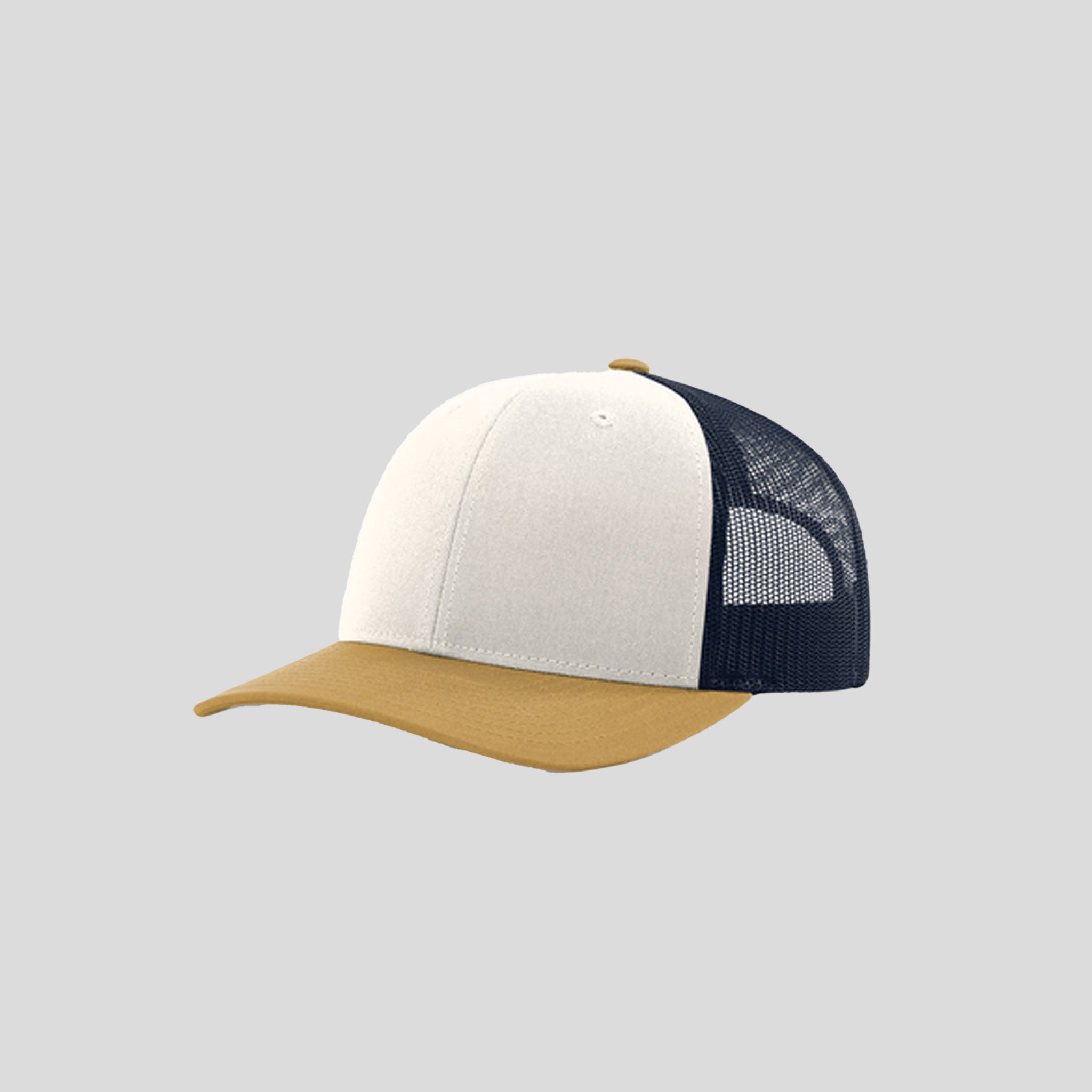 Richardson Trucker Cap | Cream/Navy/Amber Gold