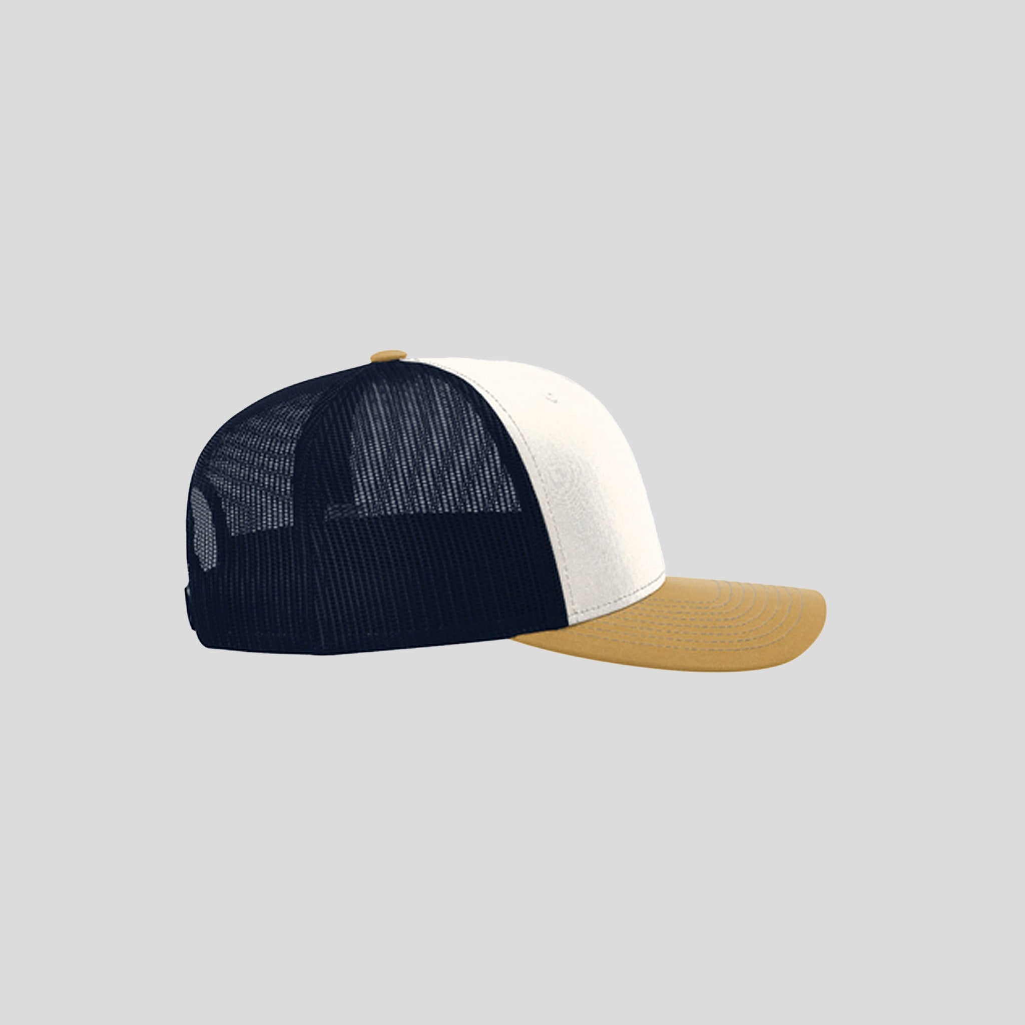Richardson Trucker Cap | Cream/Navy/Amber Gold