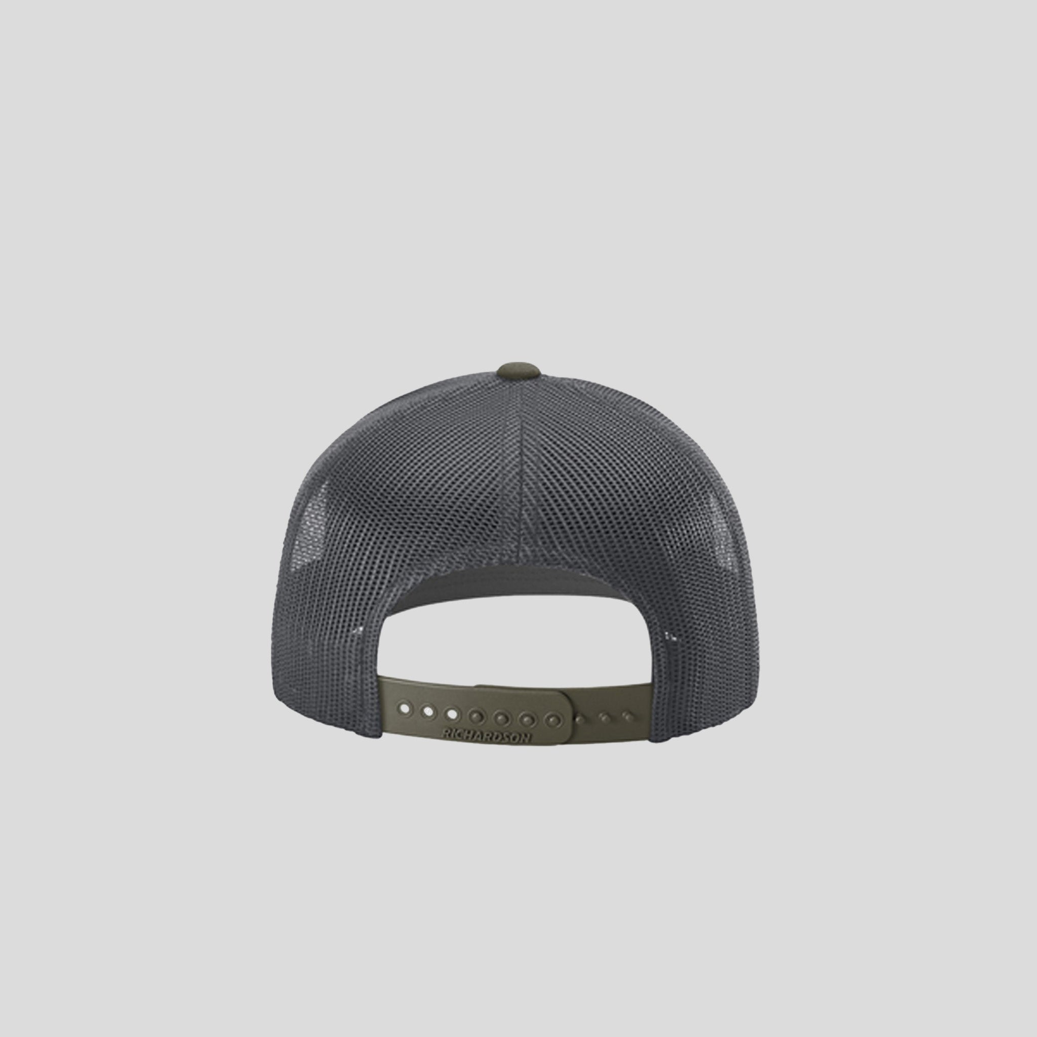 Richardson Trucker Cap | Gunmetal/Gunmetal/Chocolate Chip