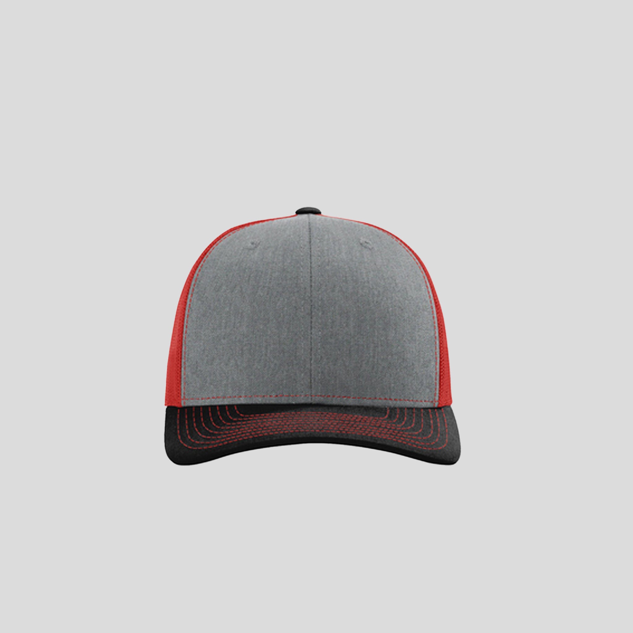 Richardson Trucker Cap | Heather Grey/Red/Black