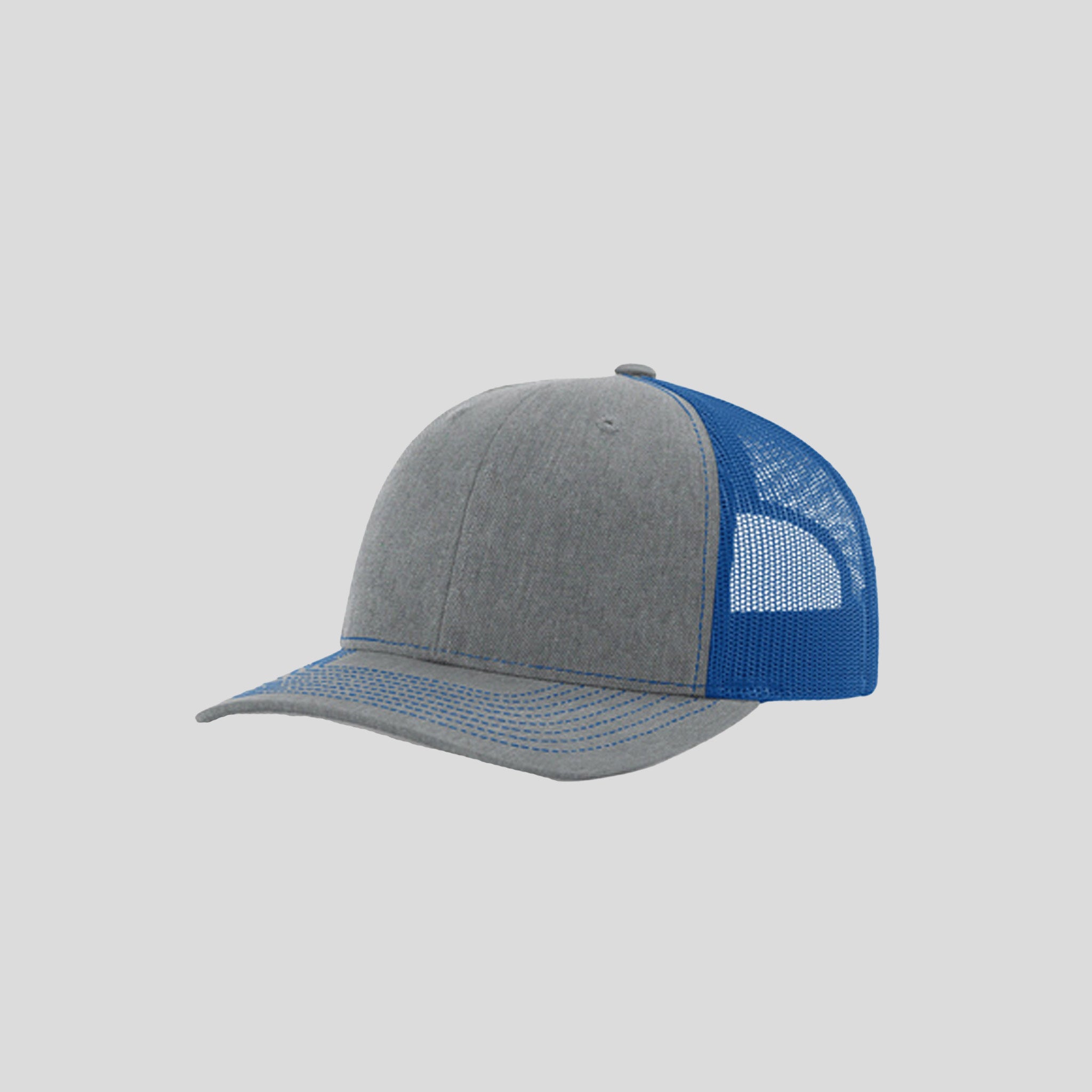 Richardson Trucker Cap | Heather Grey/Royal