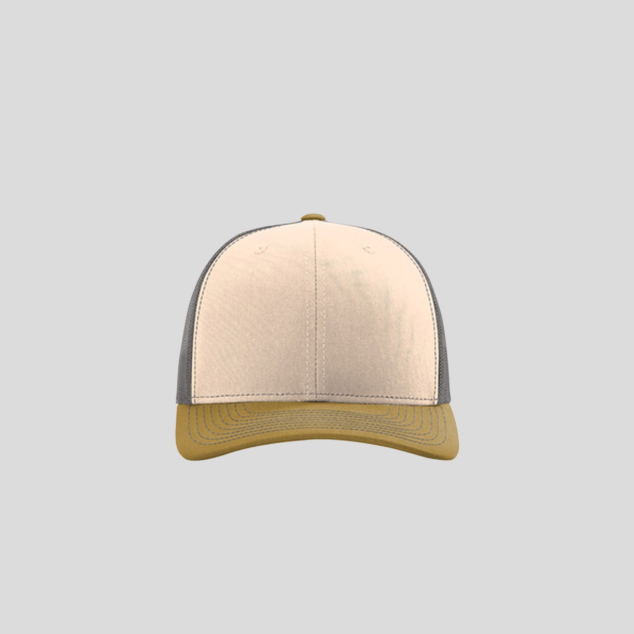 Richardson Trucker Cap | Mink Beige/Charcoal/Amber Gold