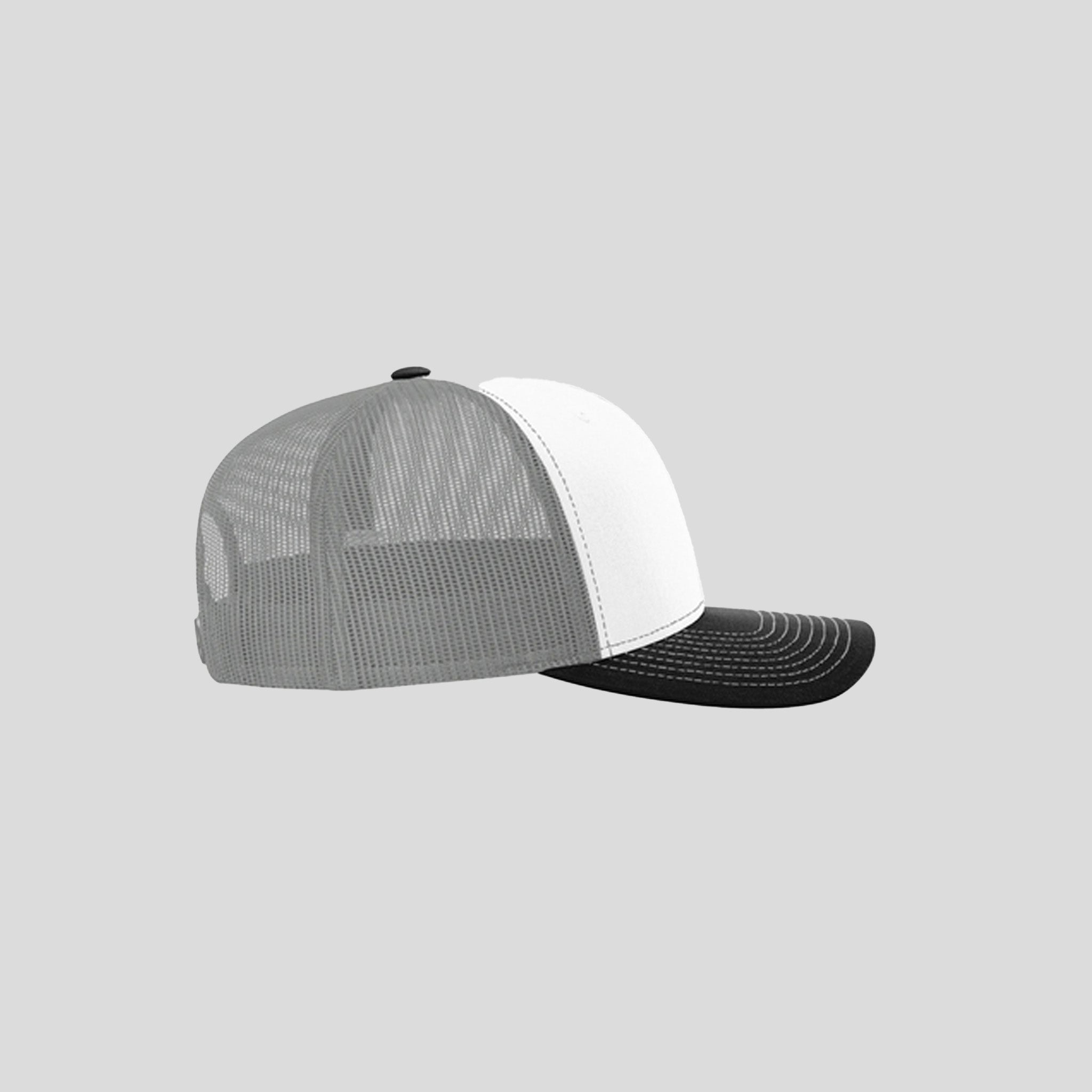 Richardson Trucker Cap | White/Aluminum/Black