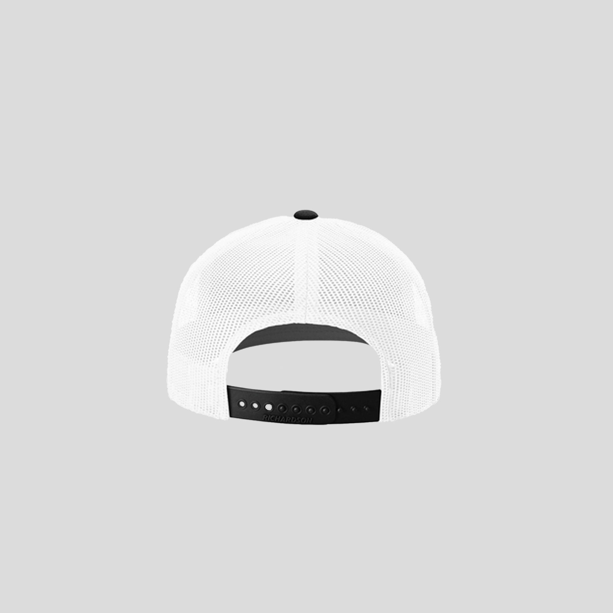 Richardson Trucker Cap | White/White/Black