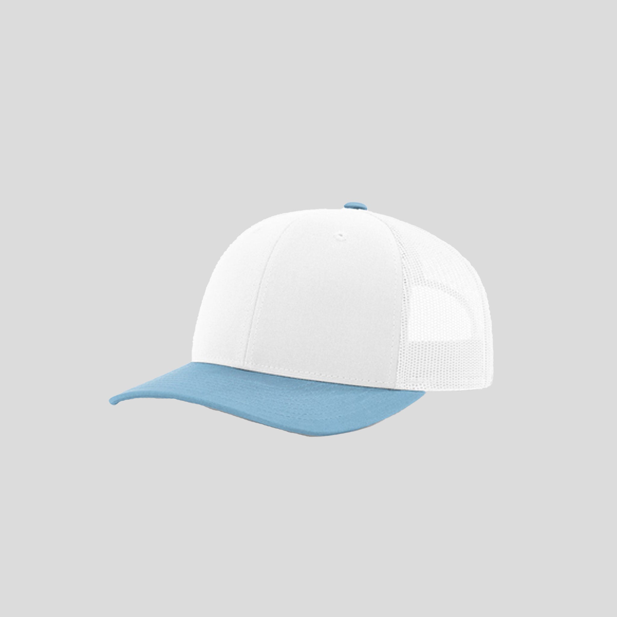 Richardson Trucker Cap | White/White/Columbia Blue