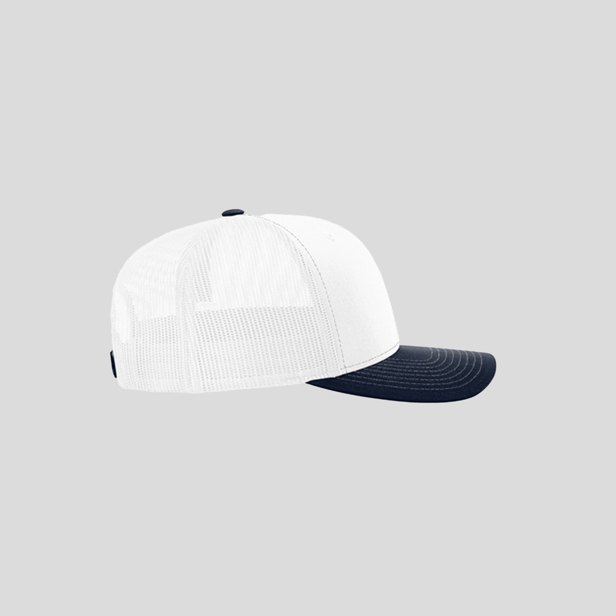 Richardson Trucker Cap | White/White/Navy
