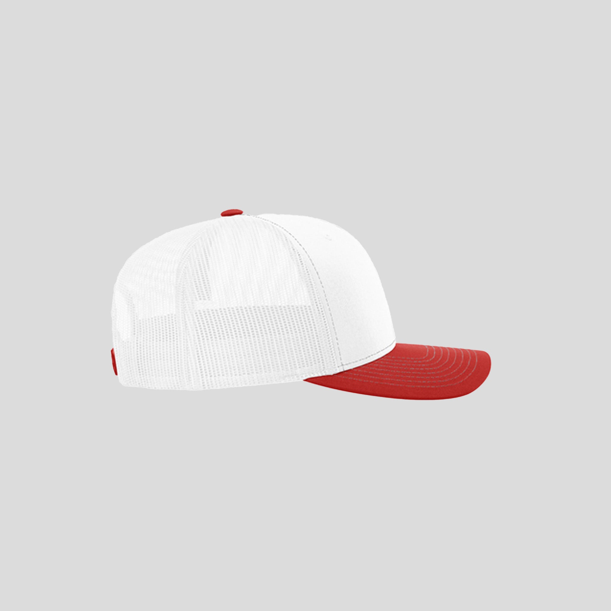 Richardson Trucker Cap | White/White/Red