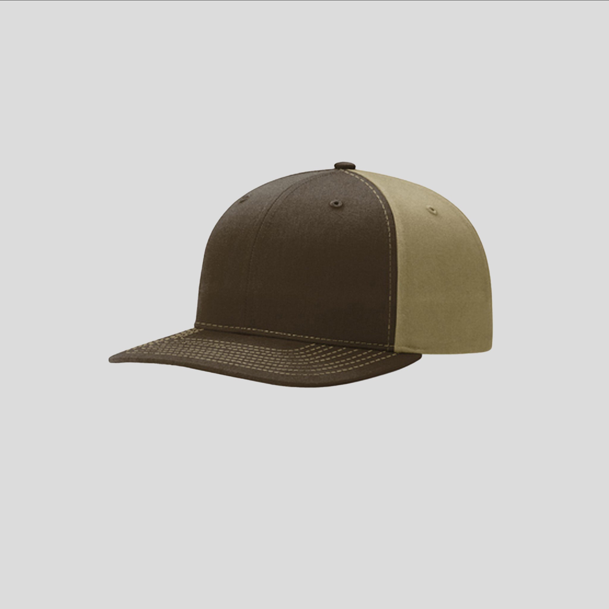 Solid Twill Trucker Hat | Brown/Khaki