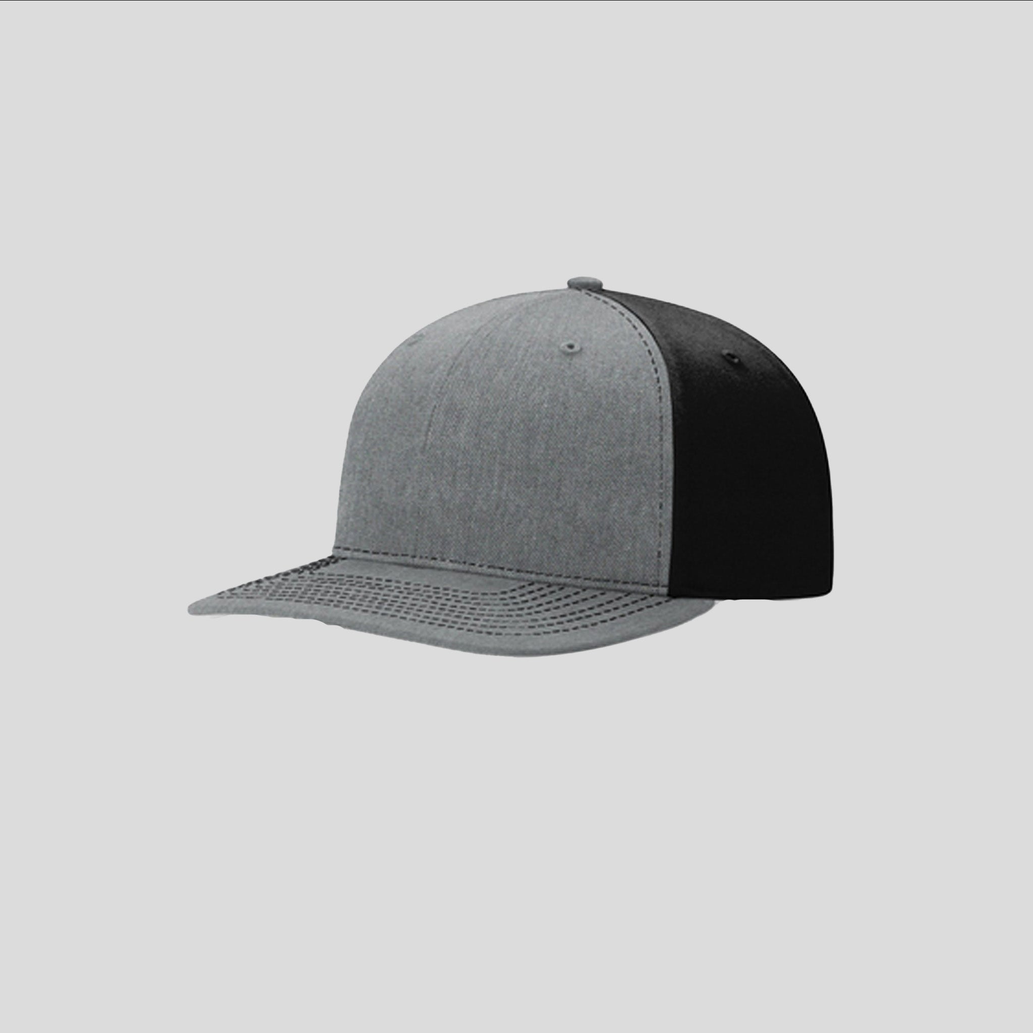 Solid Twill Trucker Hat | Heather Grey/Black