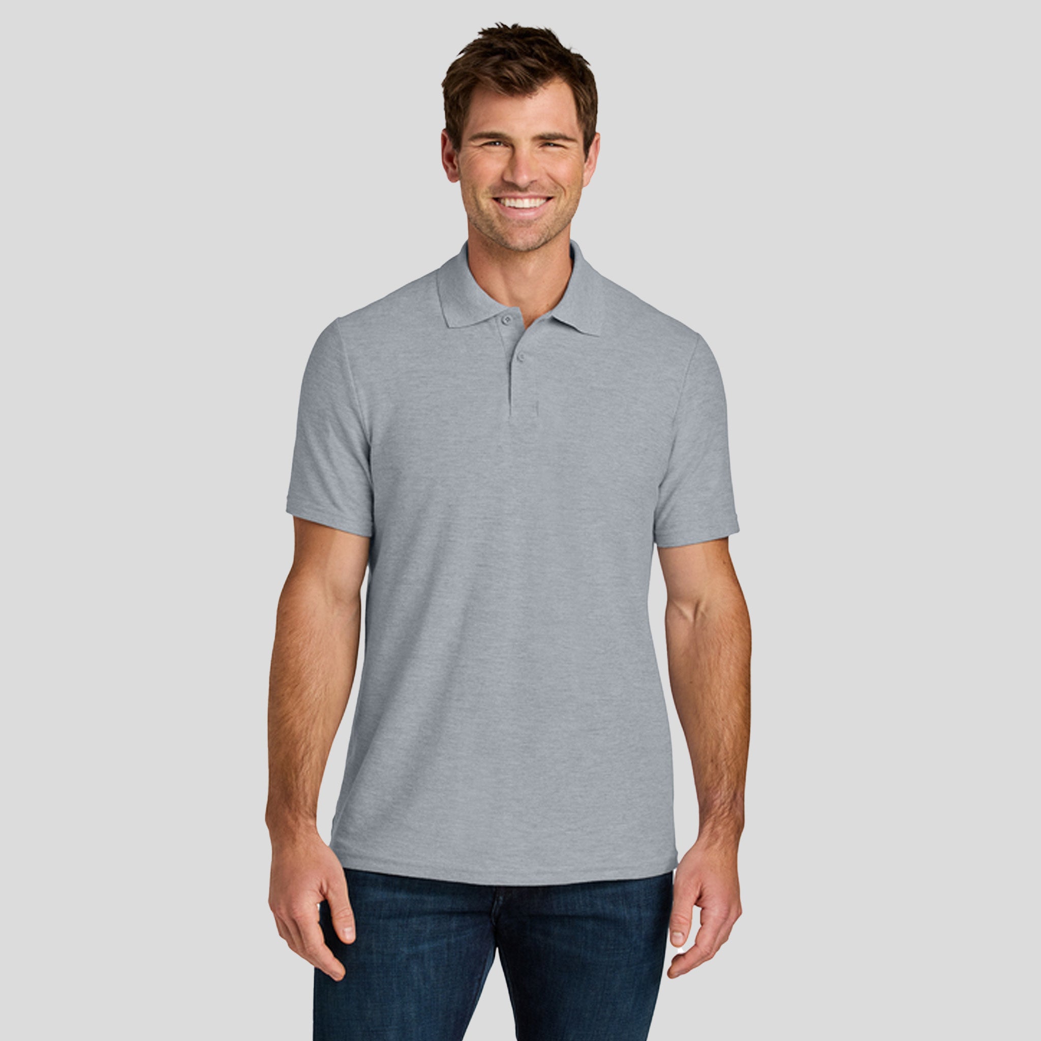 Gildanยฎ Softstyleยฎ Pique Polo | Ring Spun Sport Grey