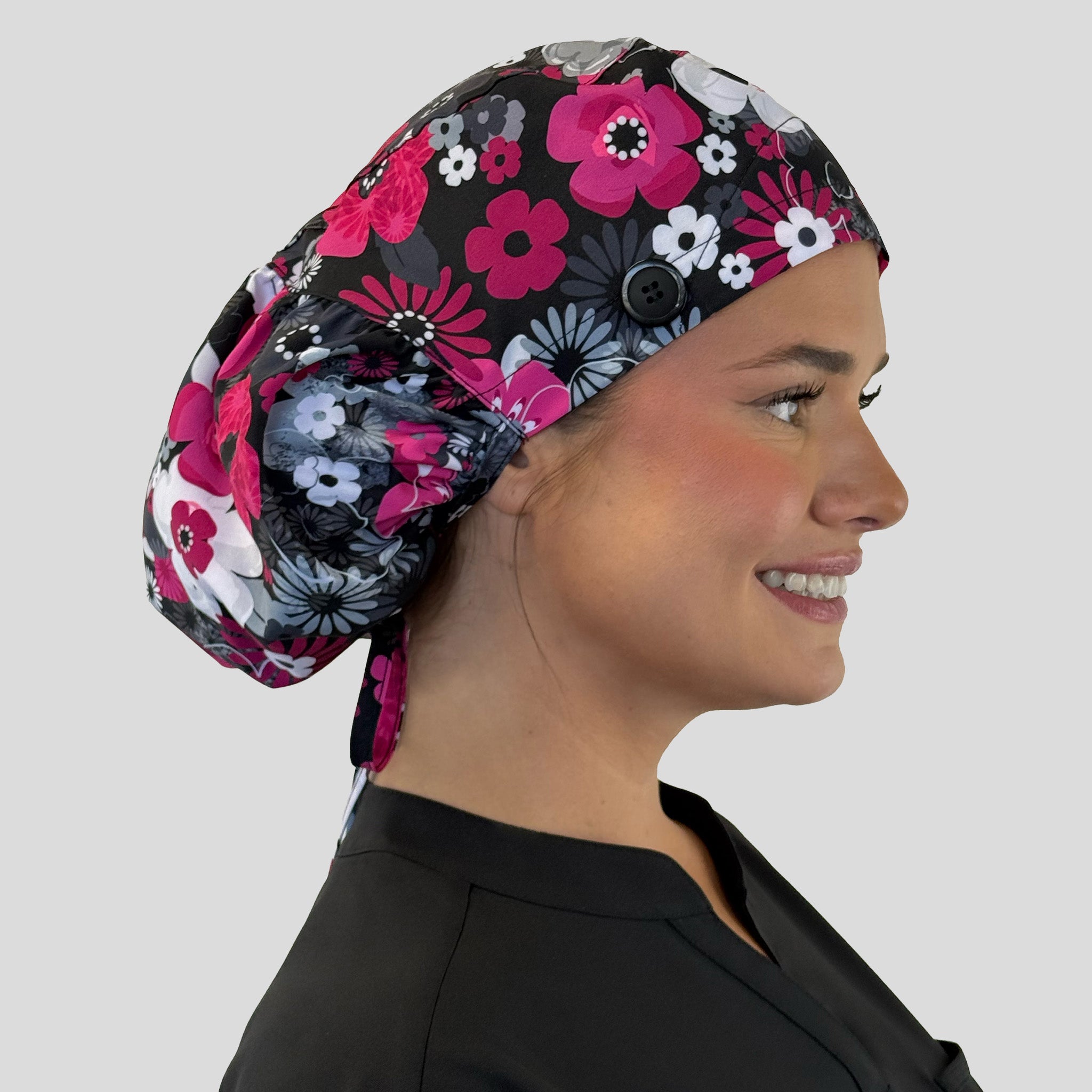 Ponytail Scrub Cap | Flower Patch