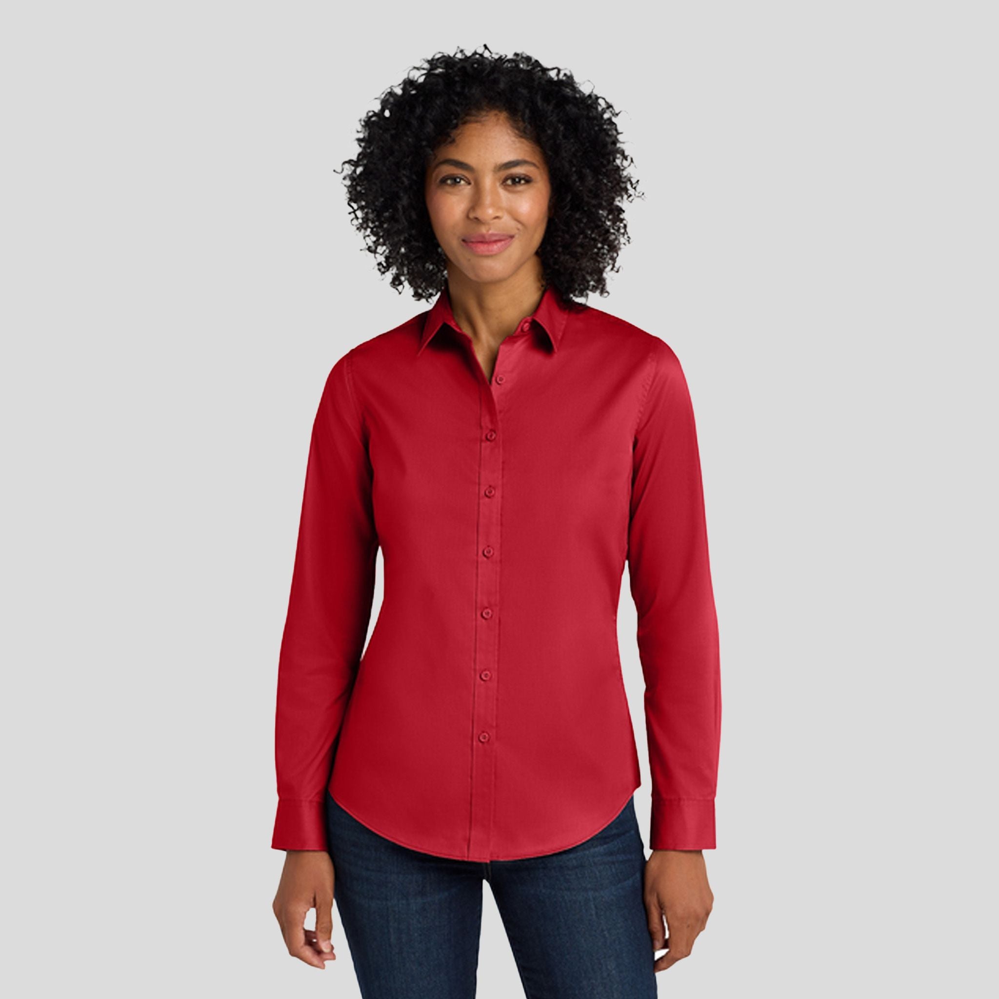 Women's SuperProβ’ Twill Shirt | Rich Red
