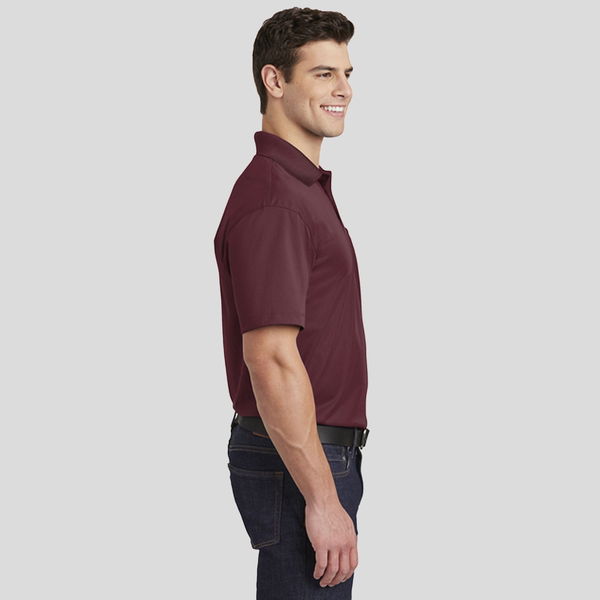 Micropique Sport-Wickยฎ Pocket Polo | Maroon