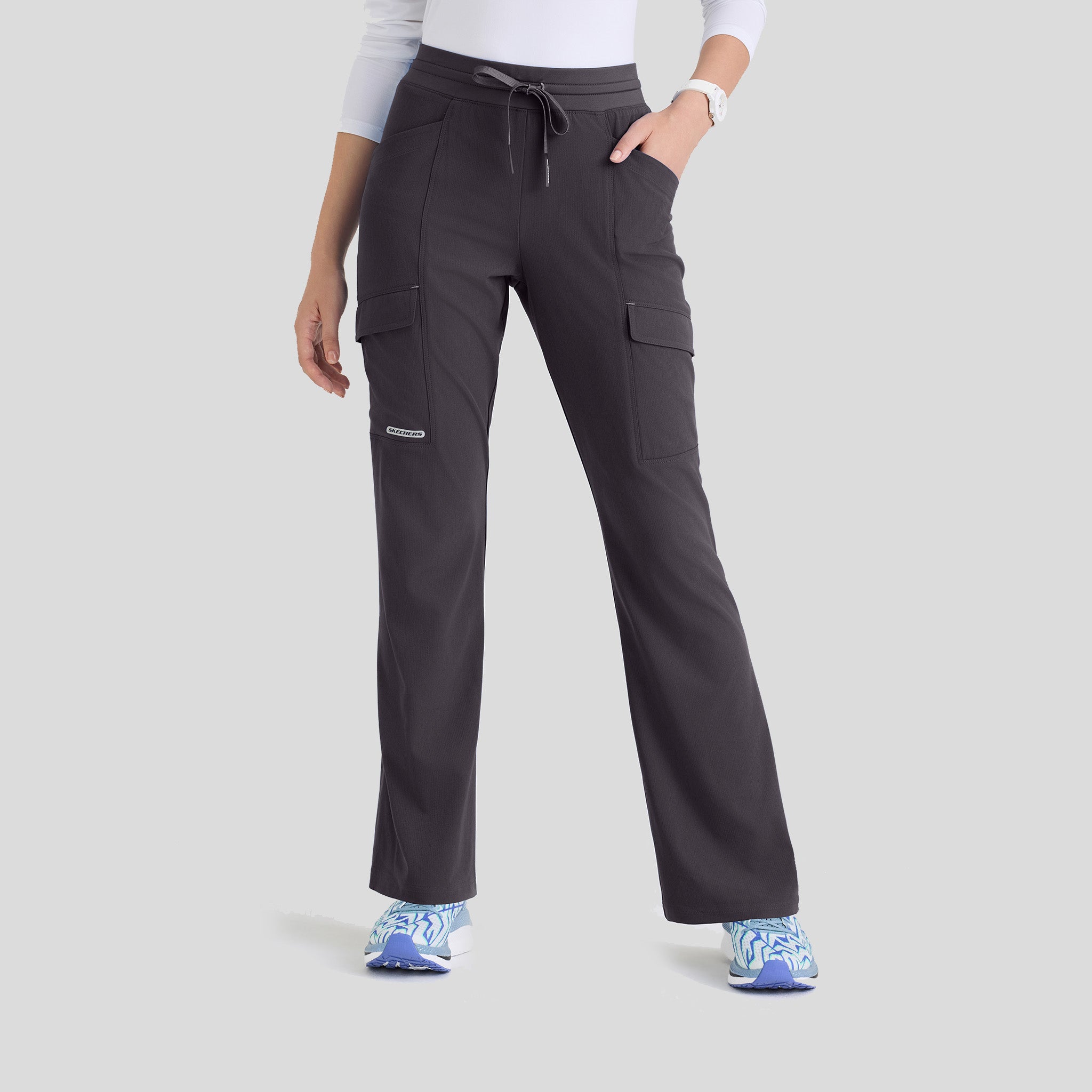 Reward 5 Pocket High Rise Fit & Flare Pant | Pewter