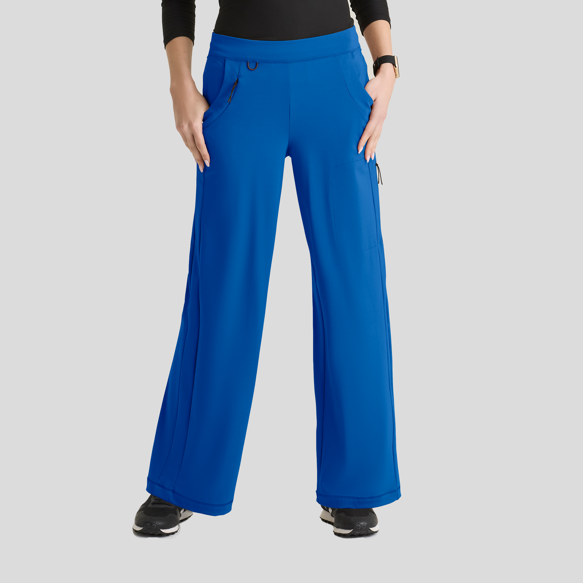 Crystal 7-Pocket Elastic Waistband Wide Leg Pant | Royal