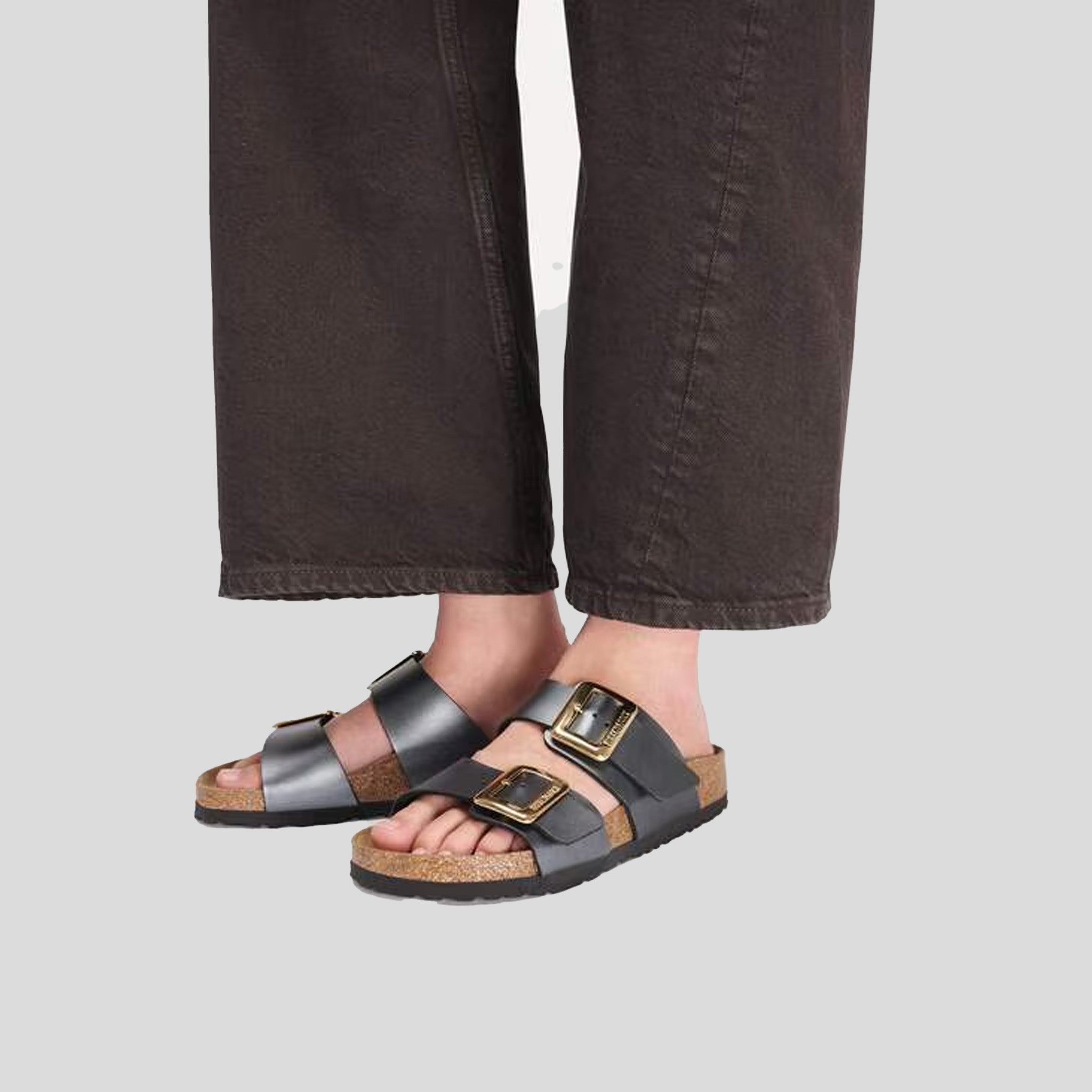 Sydney Luxe Buckle Birko-Flor | Metallic Black