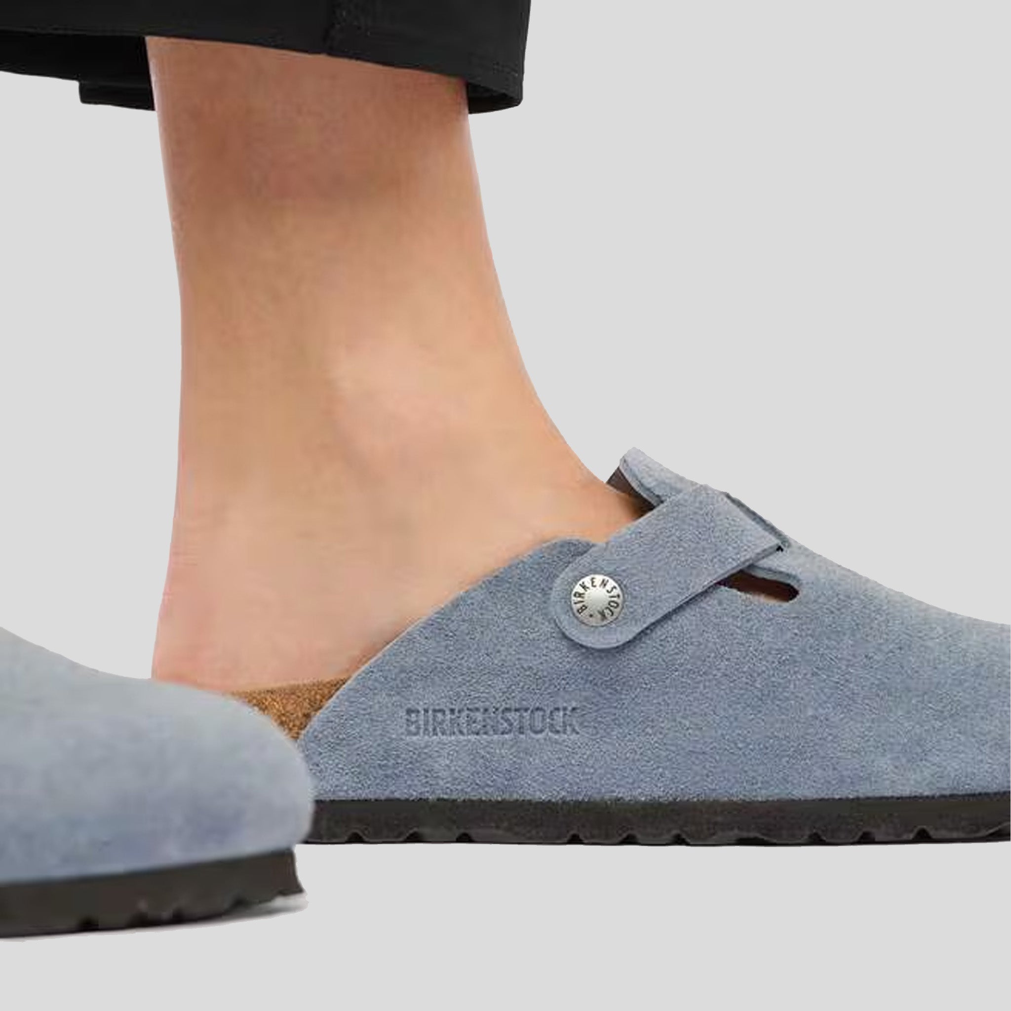 Boston Suede | Stone Blue
