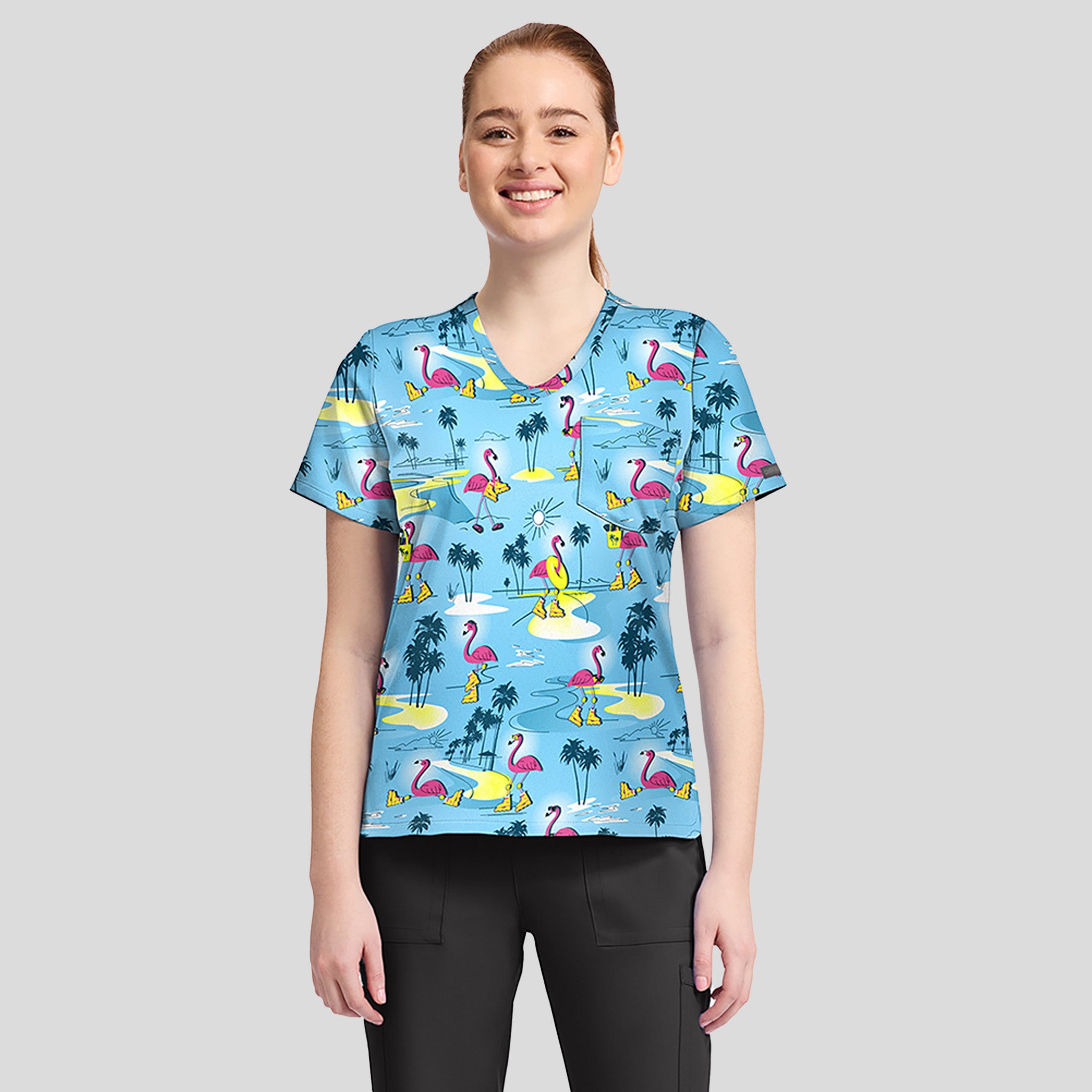 Print Top | Flamazing Skaters