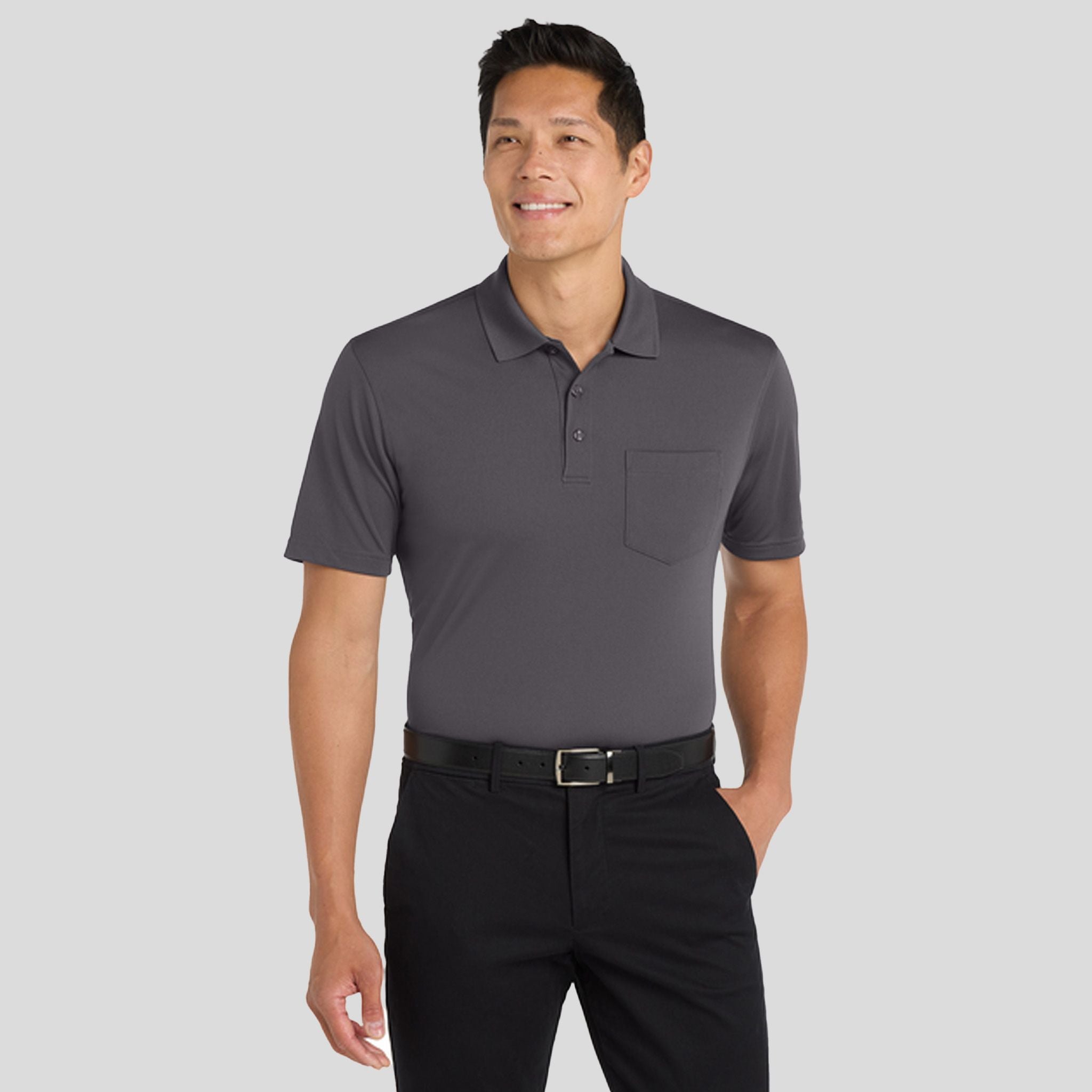 Dry Zone® UV Micro-Mesh Pocket Polo | Graphite