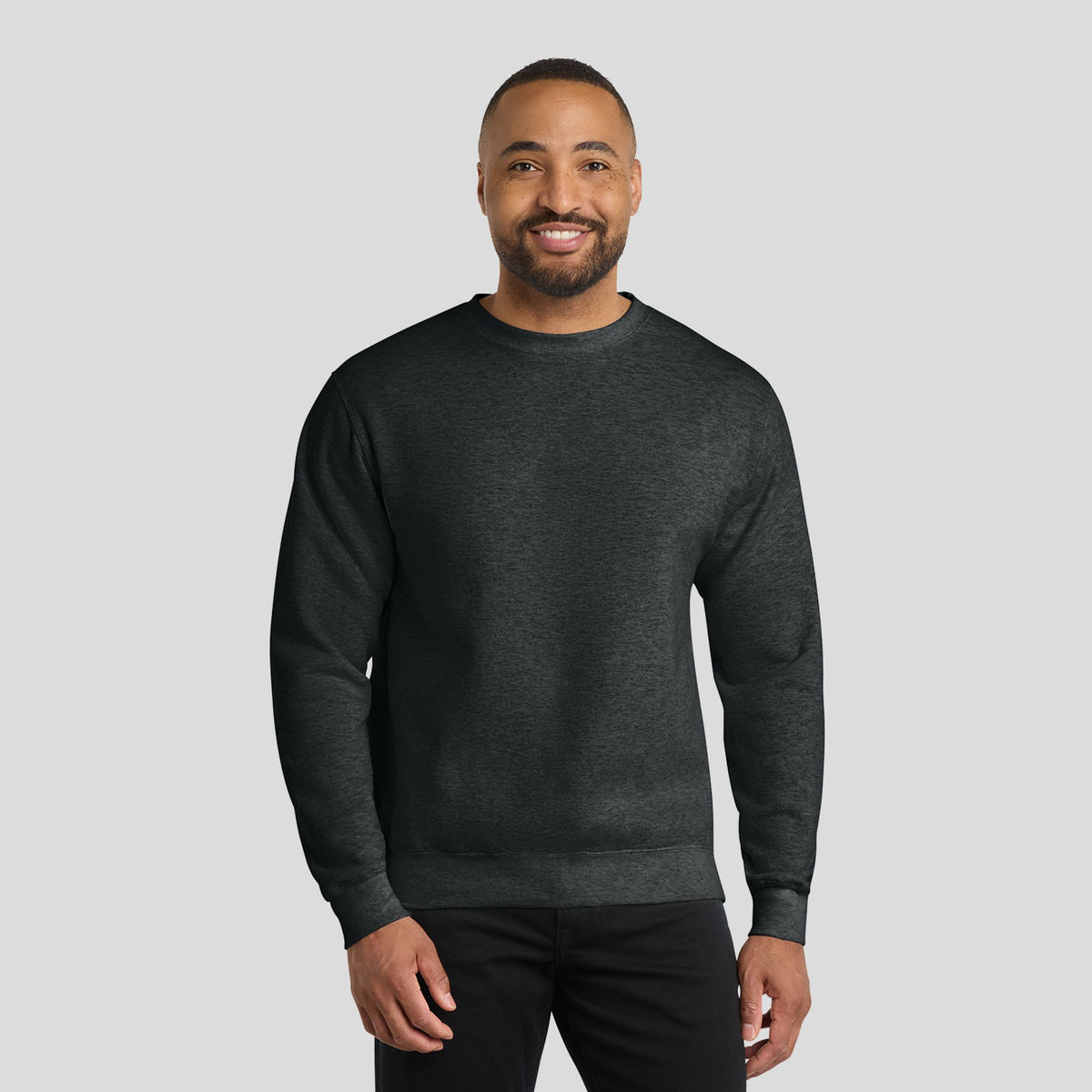 Core Fleece Crewneck Sweatshirt | Black Heather