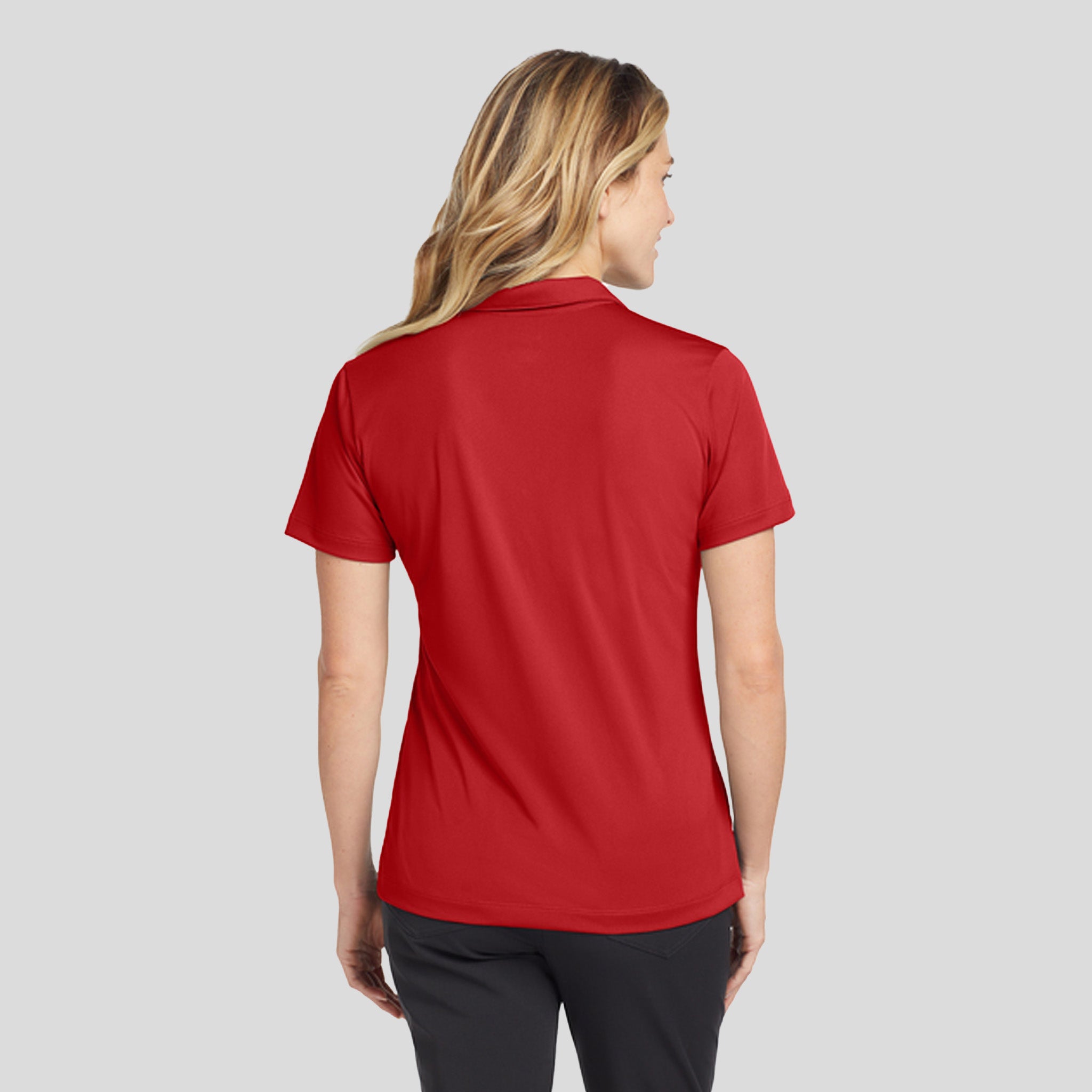 Women's Dri-FIT Vertical Mesh Polo | University Red