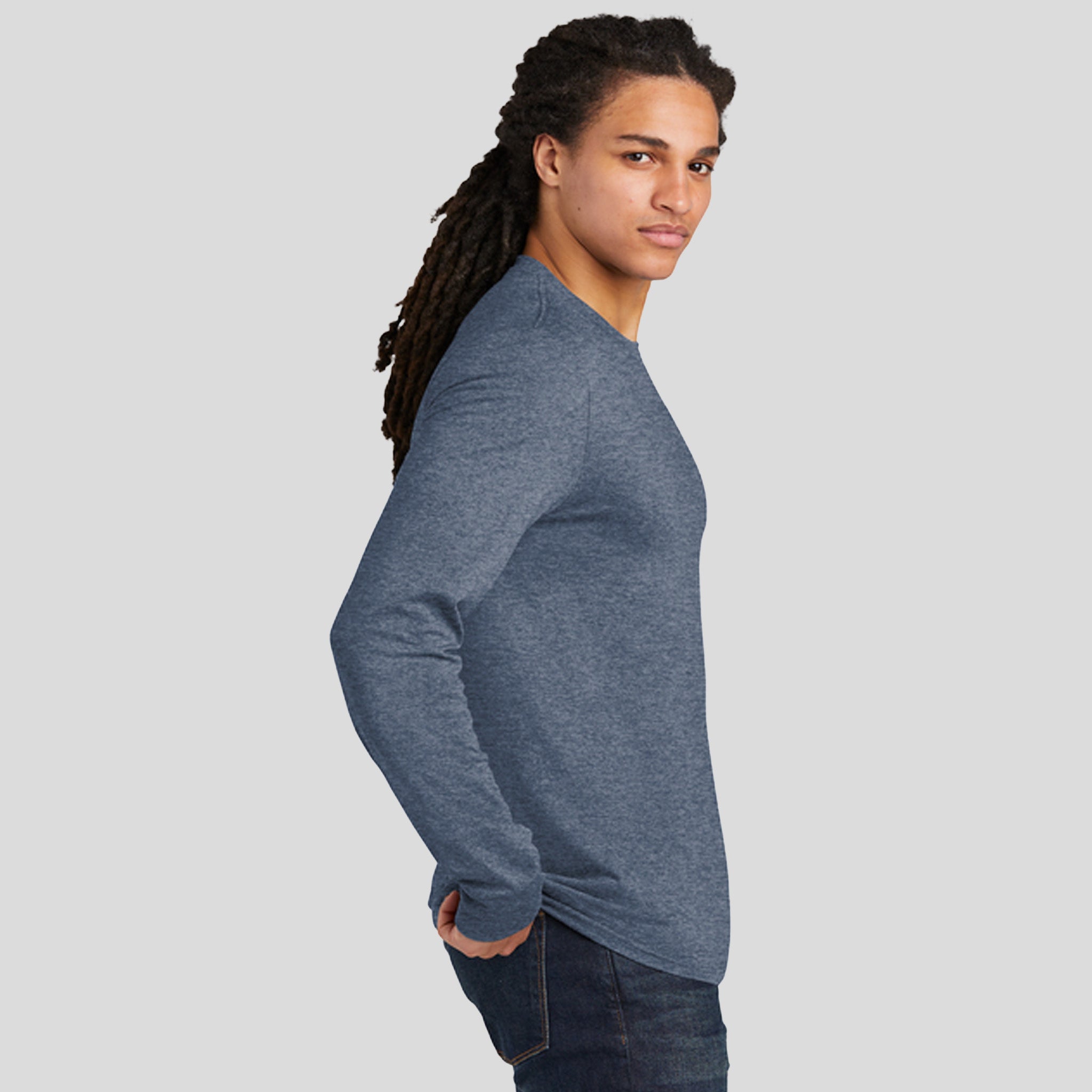 Perfect Tri® Long Sleeve Tee | Navy Frost