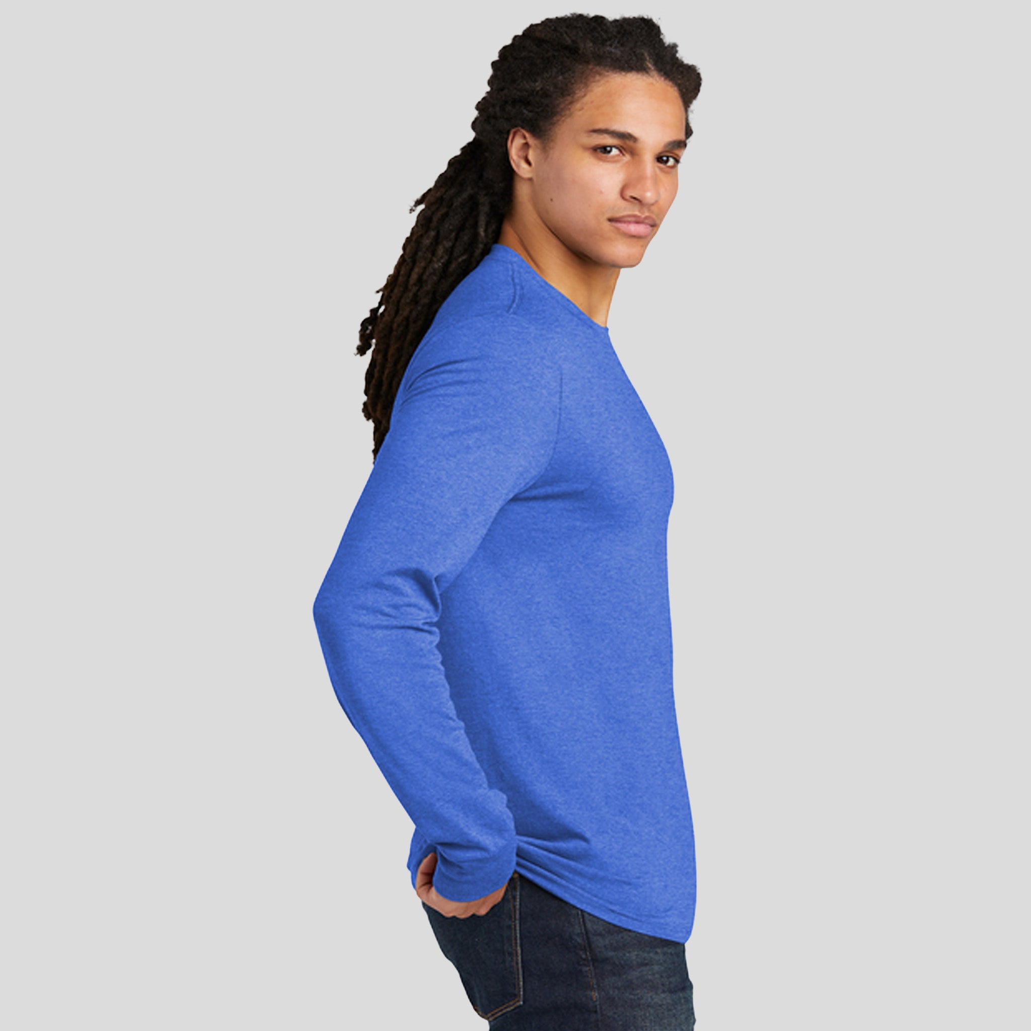 Perfect Tri® Long Sleeve Tee | Royal Frost