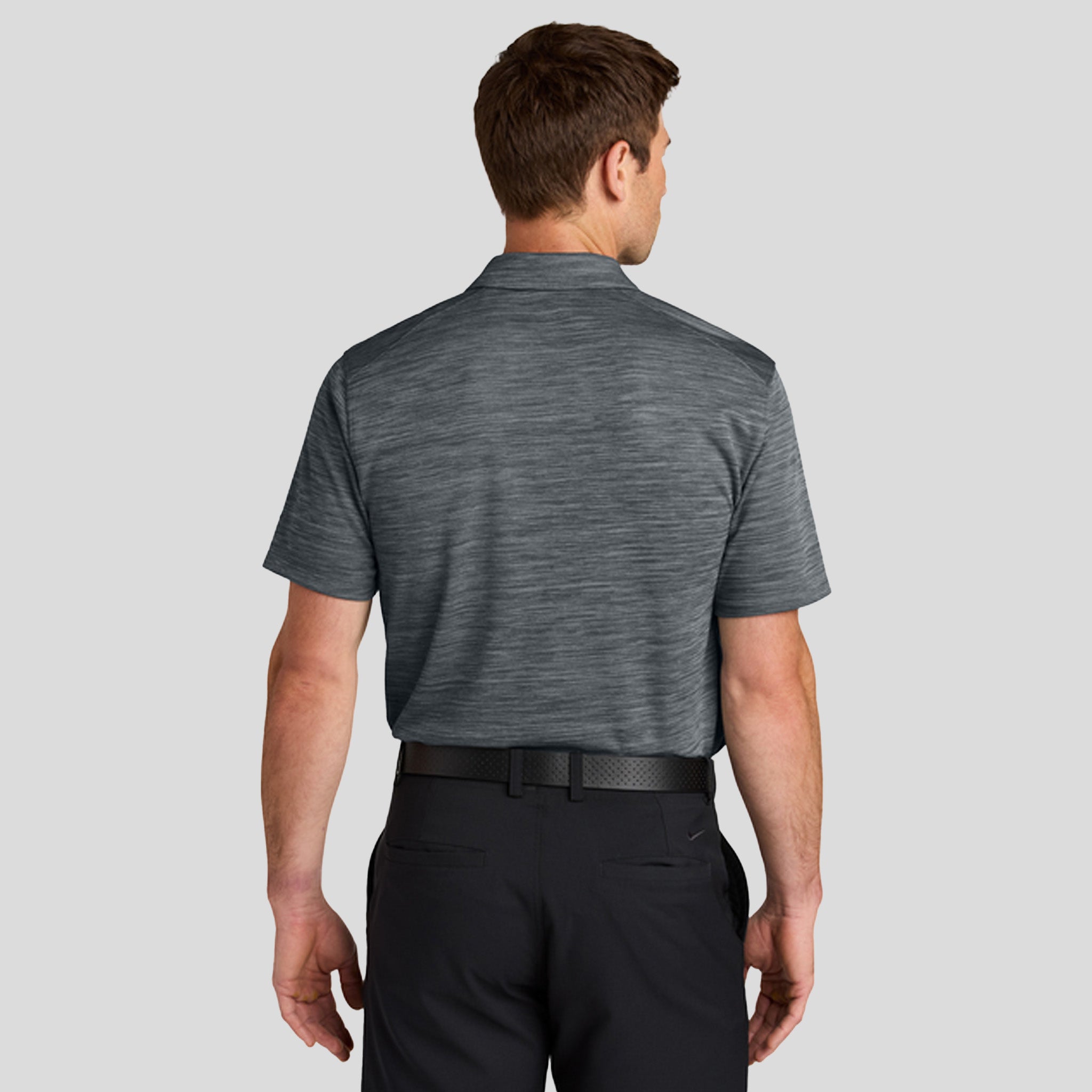 Dri-FIT Striated Polo | Dark Grey
