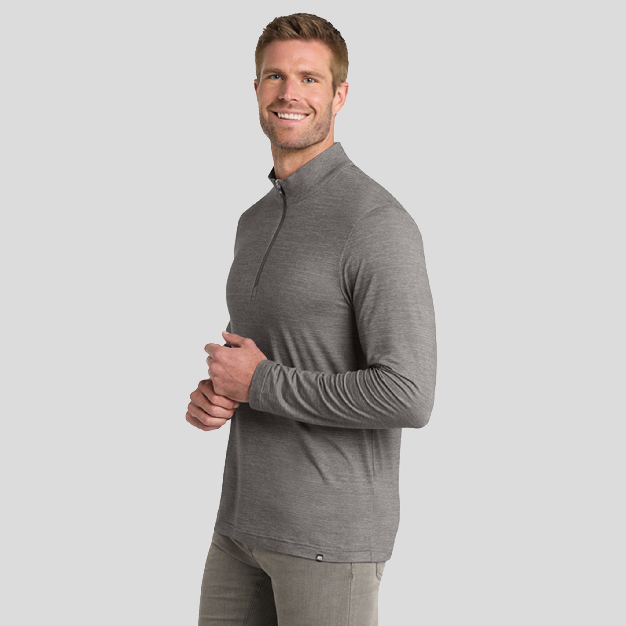 Crestview 1/4-Zip | Grey Heather