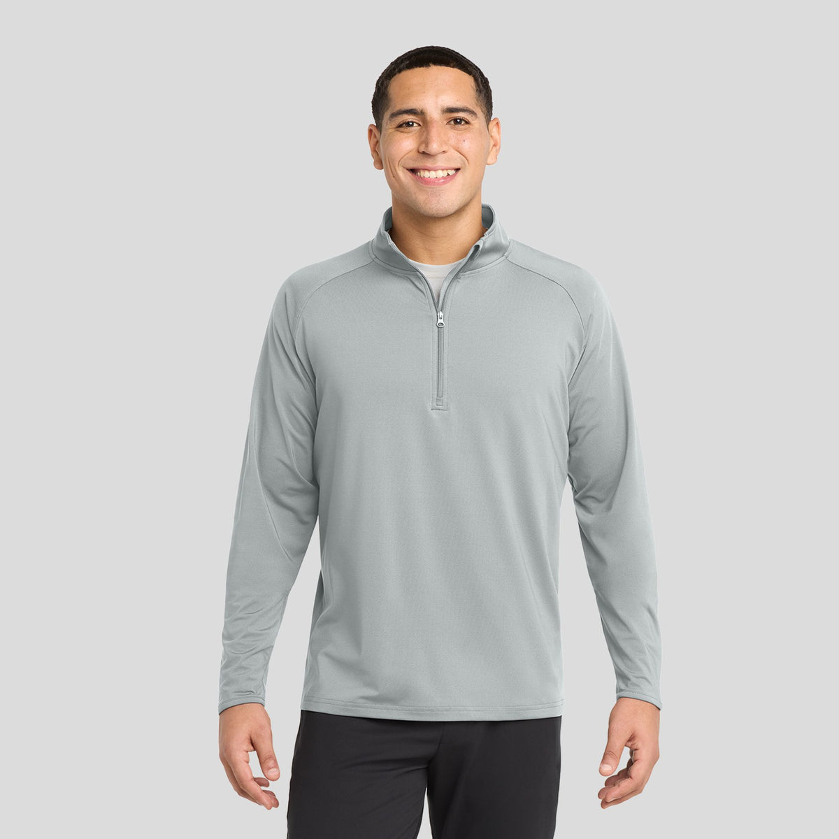 Sport-Wick® Stretch 1/4-Zip Pullover | Silver