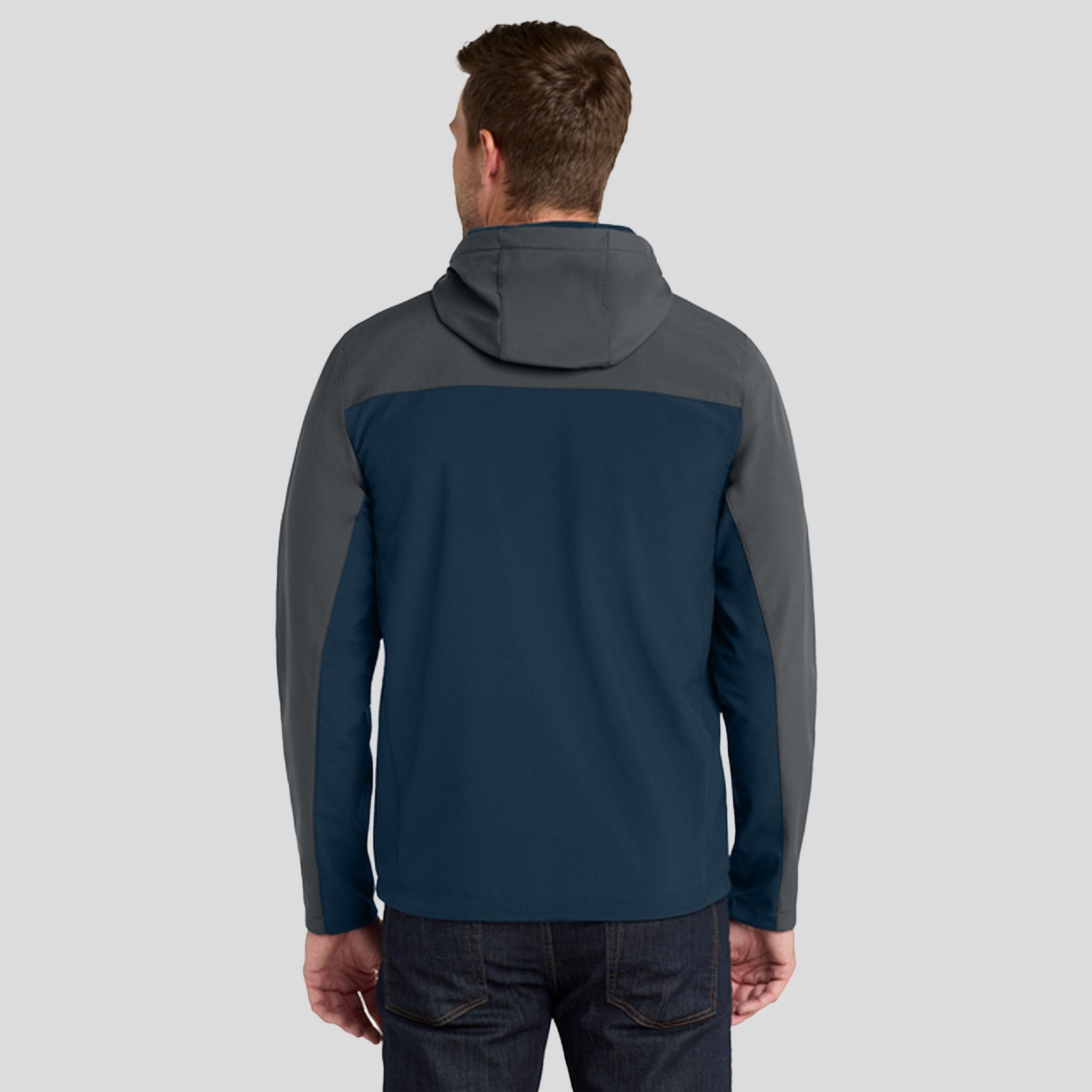 Hooded Core Soft Shell Jacket | Dress Blue Navy/Battleship Grey